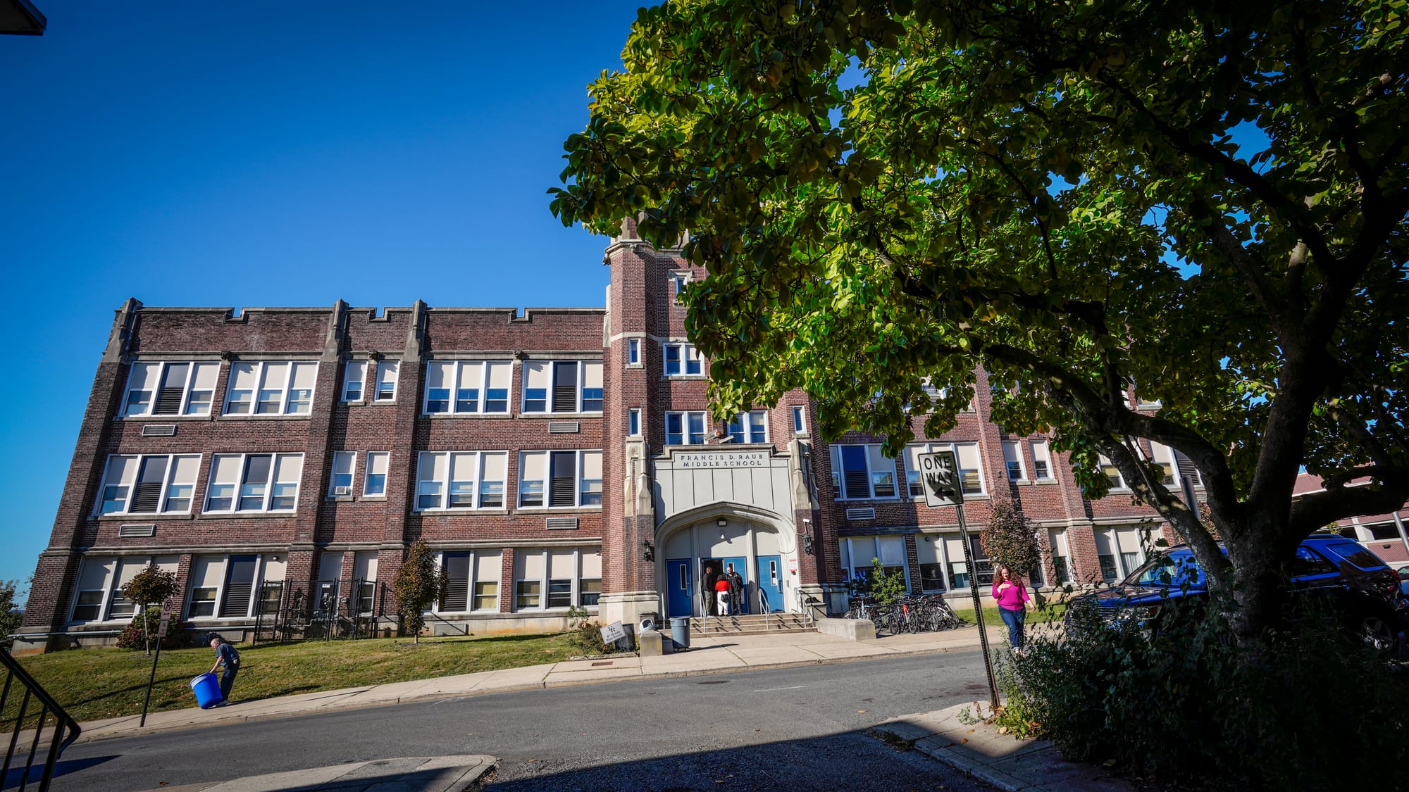 Raub Middle School in Allentown, Pa. on Thursday, October 17, 2024. The Cure Violence Pilot Program at Raub is funded by a $1
