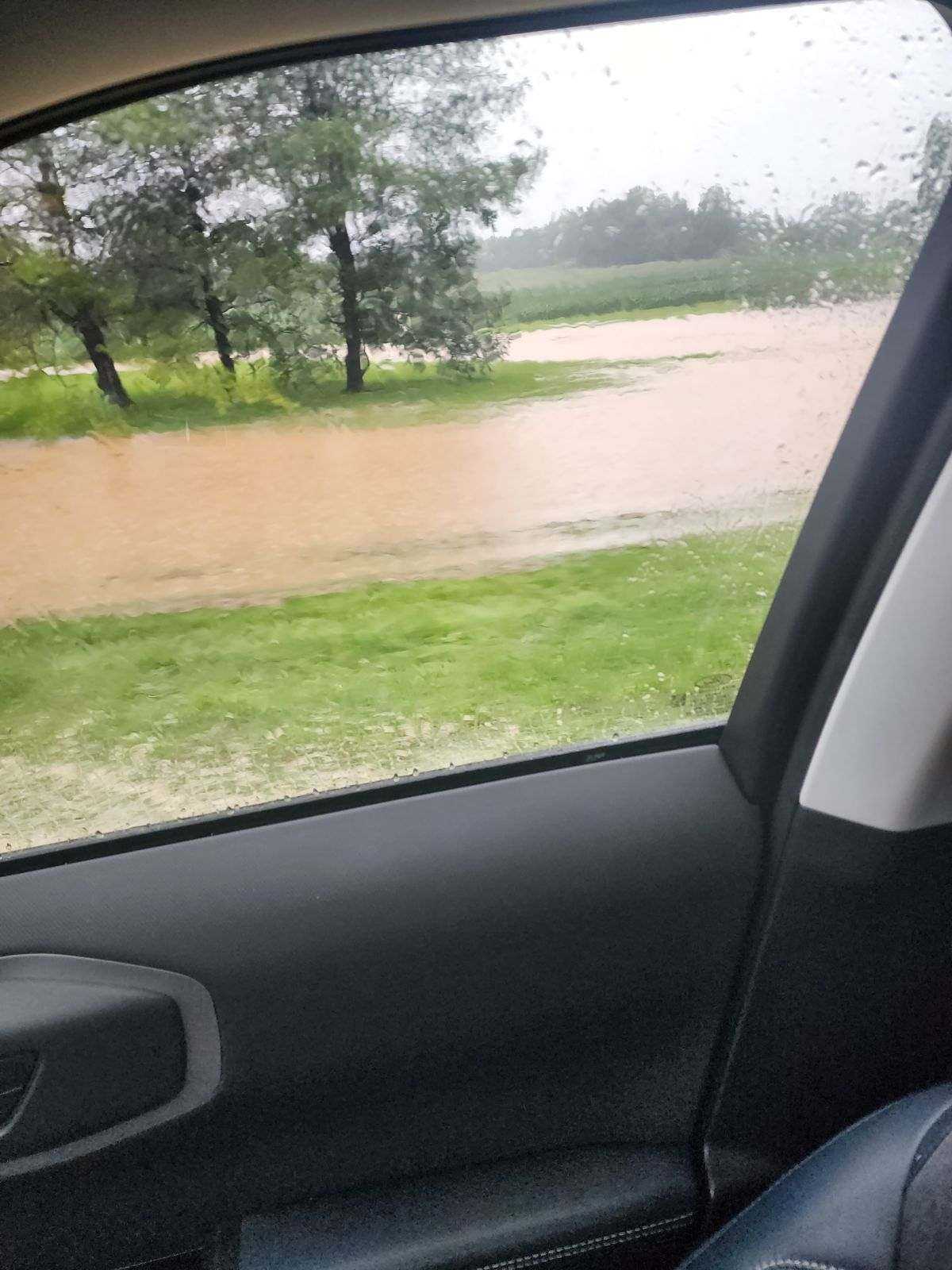 Flooding on Mauch Chunk Rd near Willow Street in North Whitehall on Sunday.