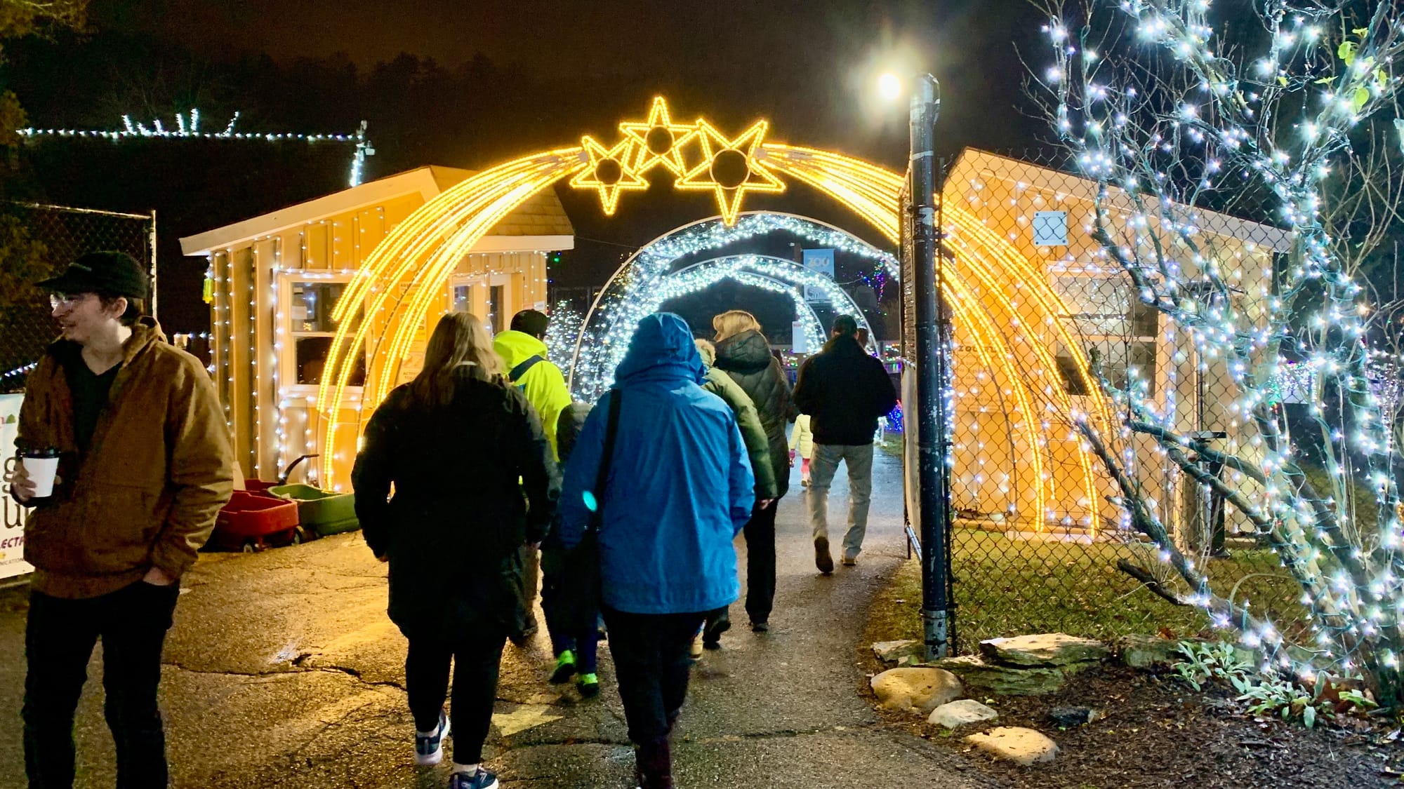 The entrance to the Winter Light Spectacular.