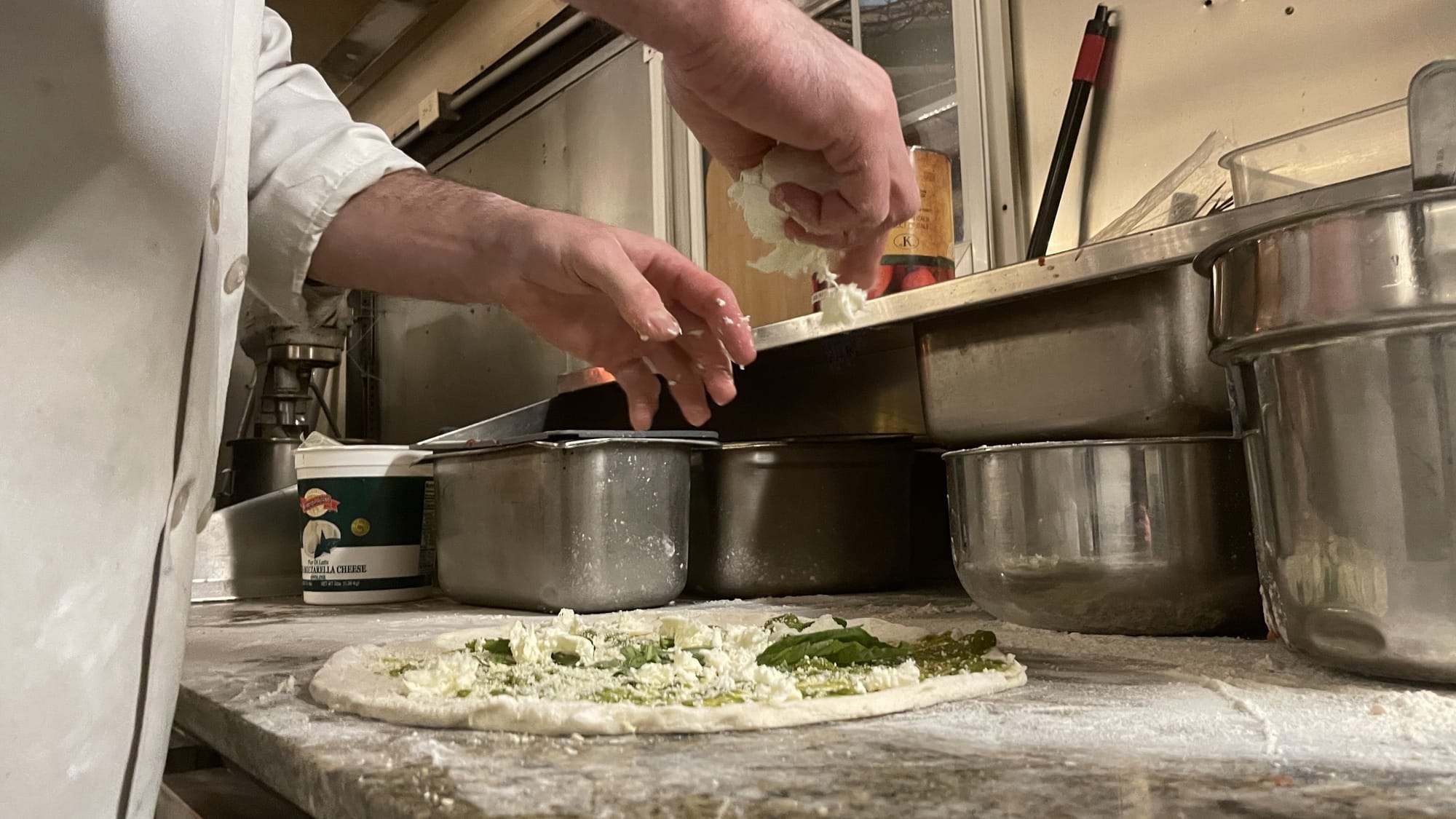 Each Friday and Saturday since November, Andrew Rogers’ Pizzeria has set up shop outside Joe’s Tavern, 12 W. Broad St., in Ce