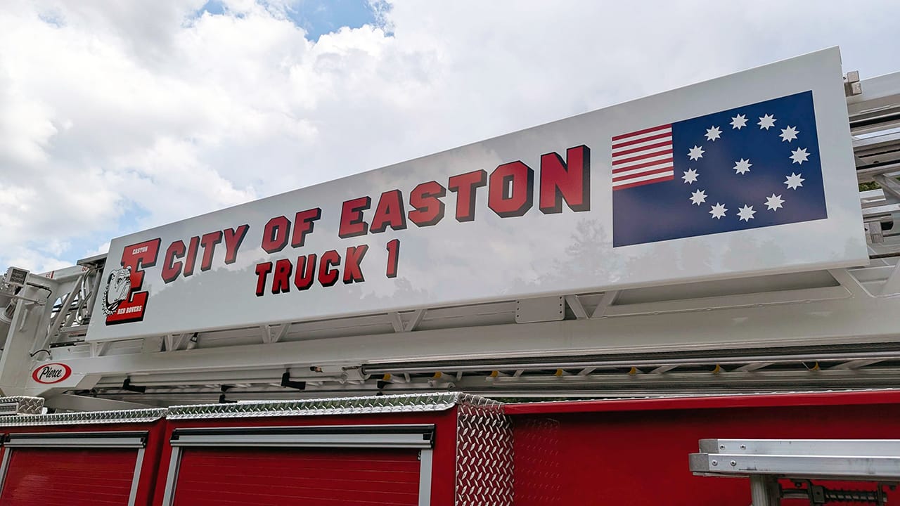 Easton's new tiller truck on Thursday, June 19, 2025.