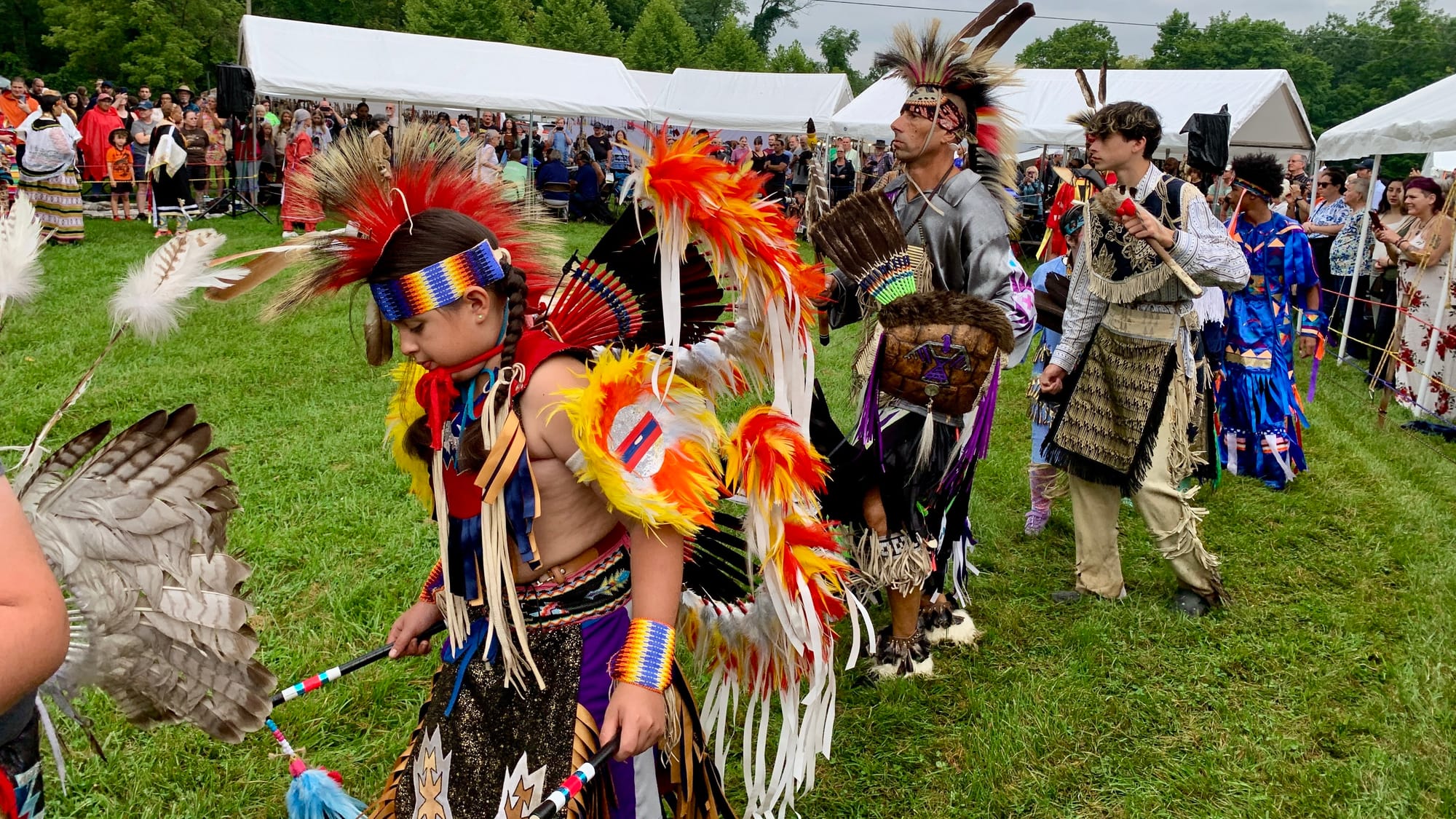 The Grand Entry at the Roasting Ears of Corn Festival.