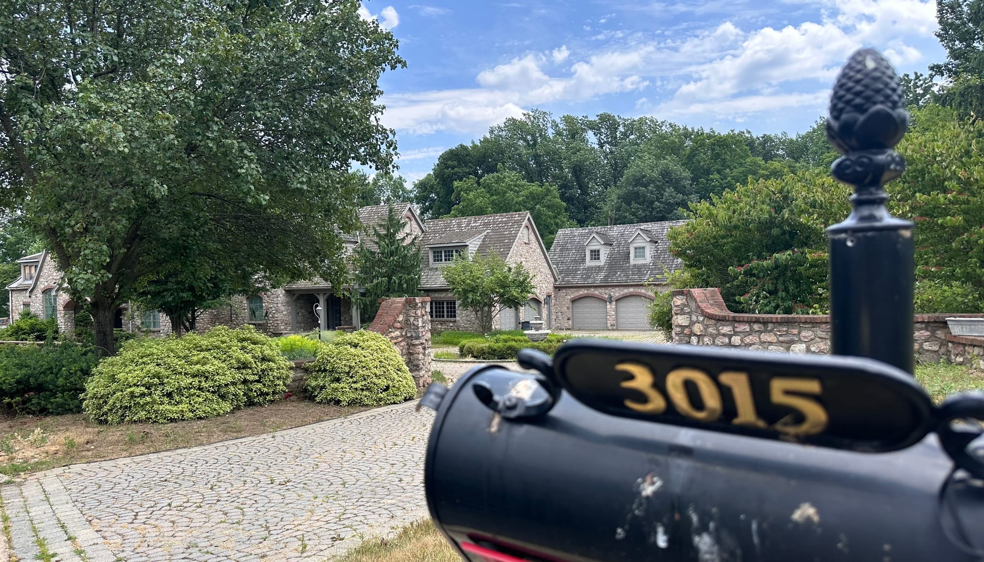 The remnants of 3015 Barrington Lane in Allentown. It was previously referred to as "Ravenwood Manor" before being purchased 