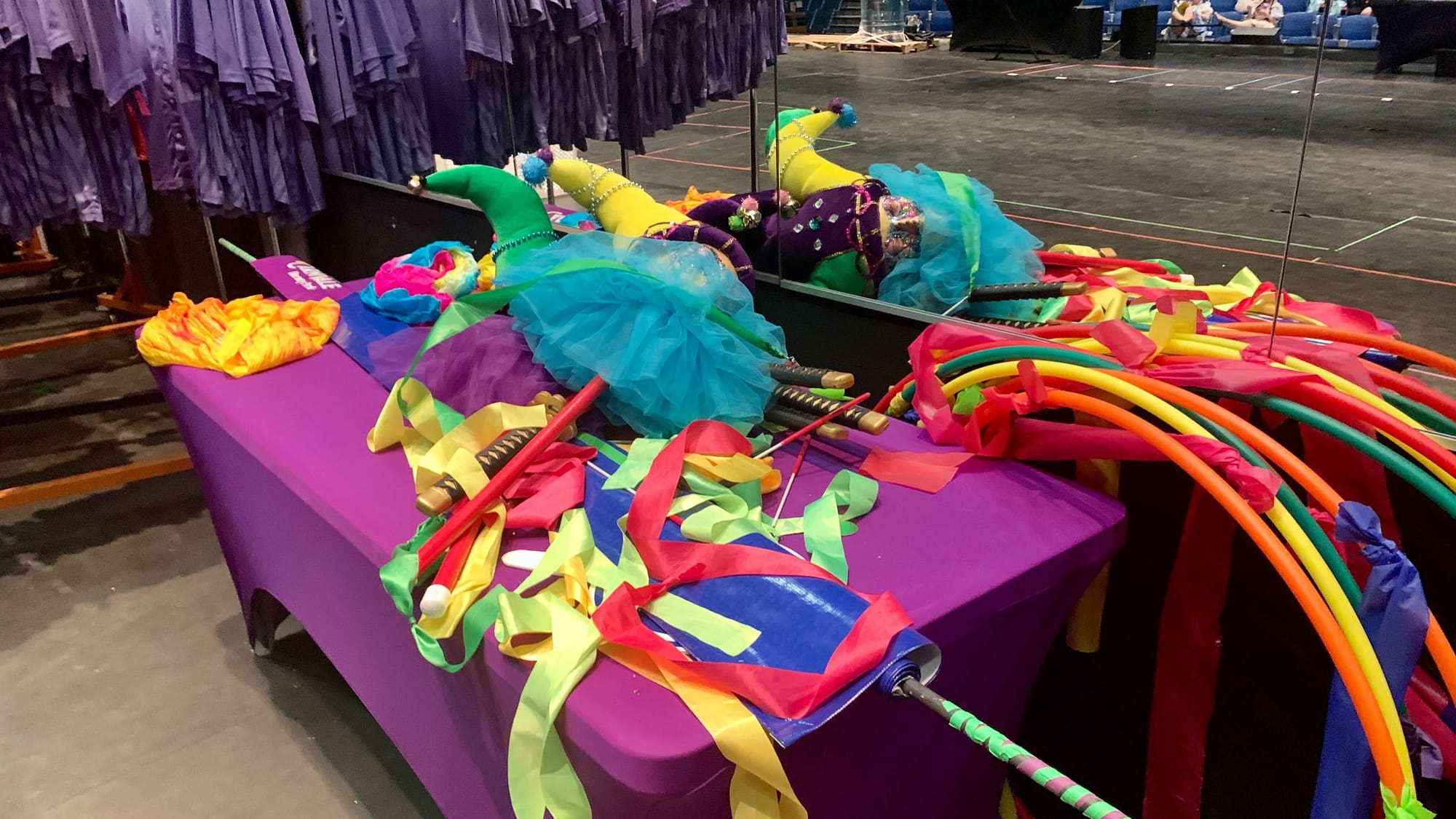 Various materials used in performances at Dorney Park's Grand Carnivale.