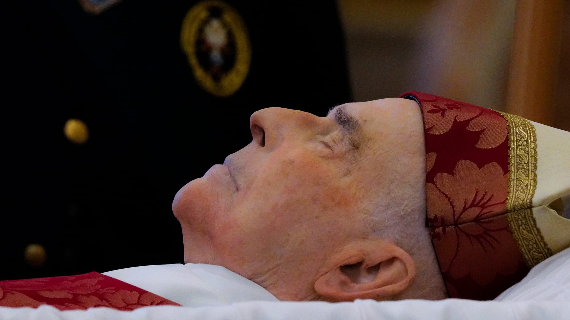 The late Bishop Edward Cullen at rest. Ceremonies of Reception of the Body and Visitation for The Most Reverend Edward Peter 