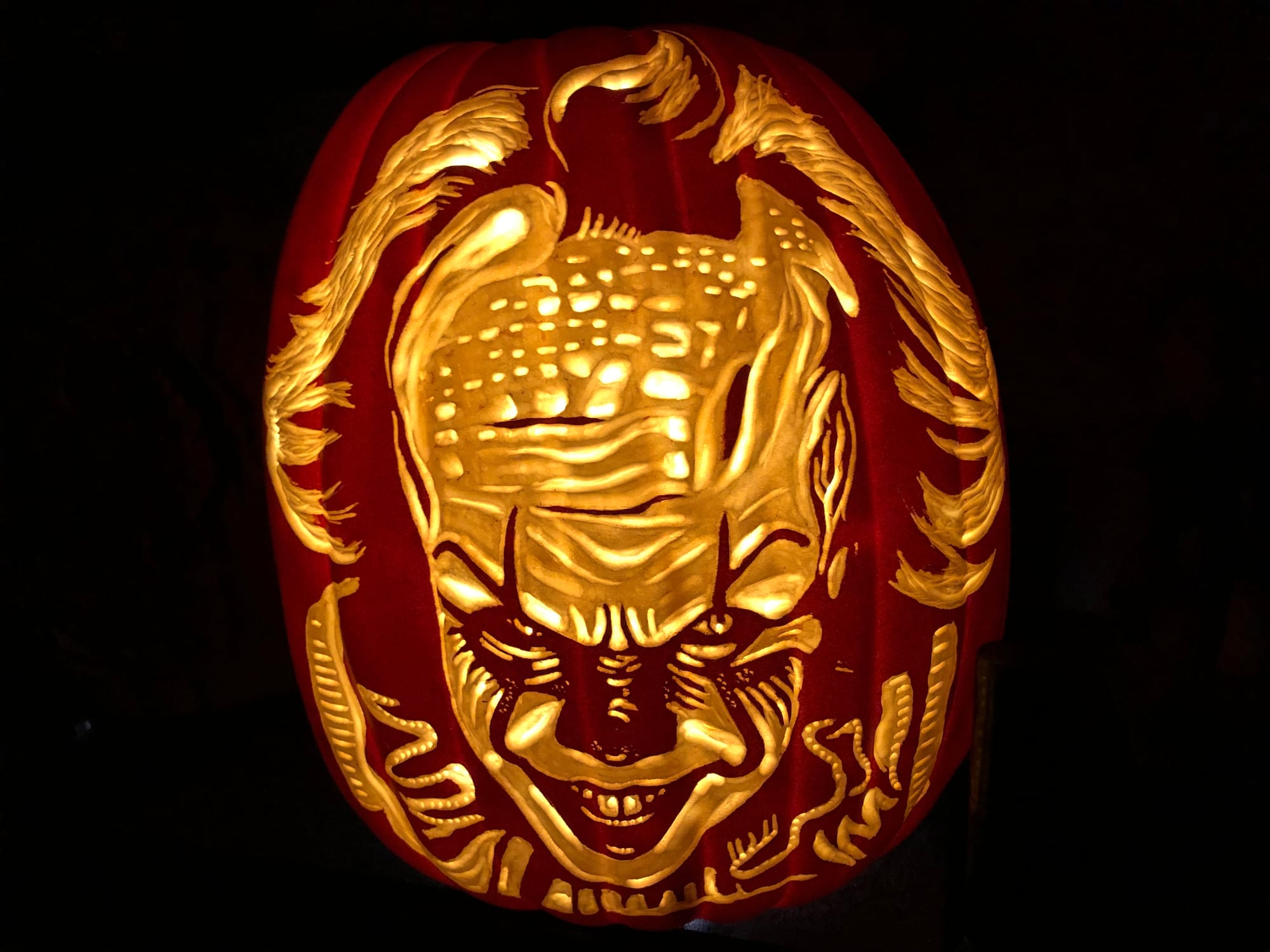 It can take hours or even days for Ian Fetterman, of Palmer Township, to meticulously carve intricate scenes onto the skin of