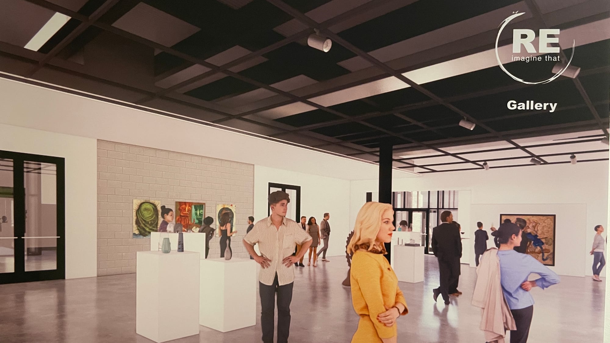 A look at a gallery within the Cultural Center. Rendering from MKSD Architects.