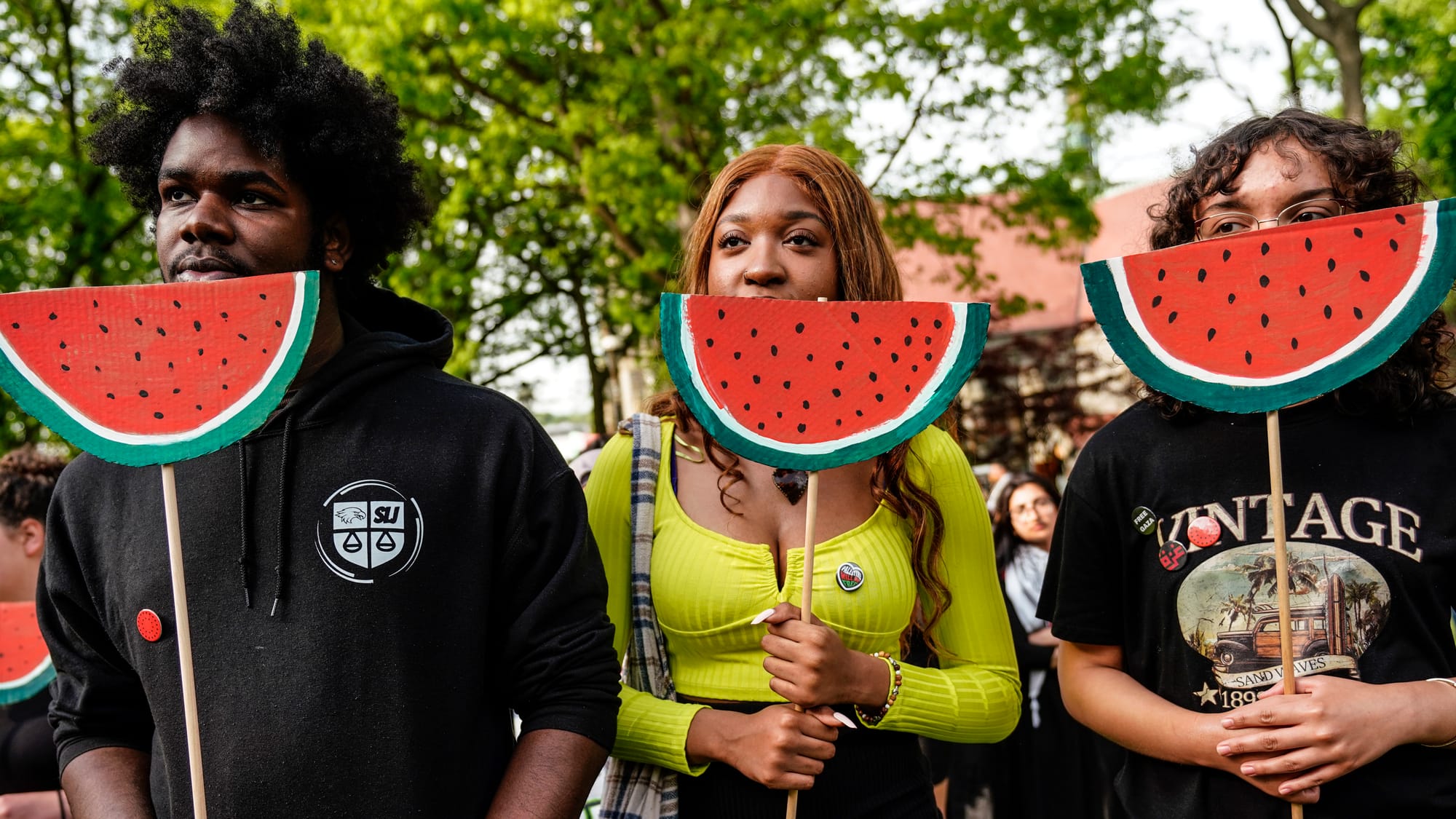 Student Political Action Coalition and Lehigh 4 Palestine hold a rally on the Lehigh University campus on Friday, May 3, 2024