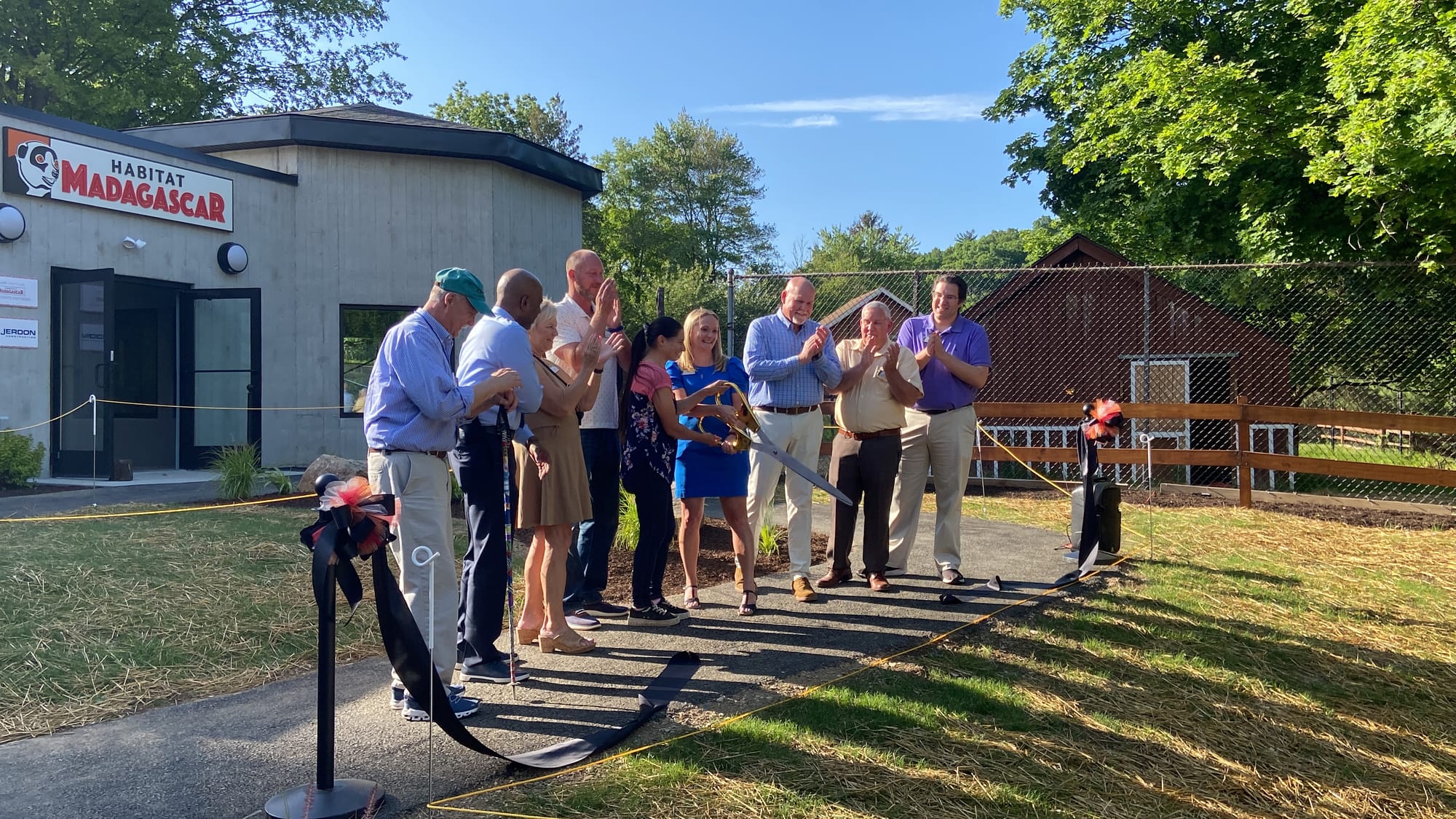 Officials gathered at Lehigh Valley Zoo, 5150 Game Preserve Road in Schnecksville, Thursday for a ribbon cutting at the zoo's
