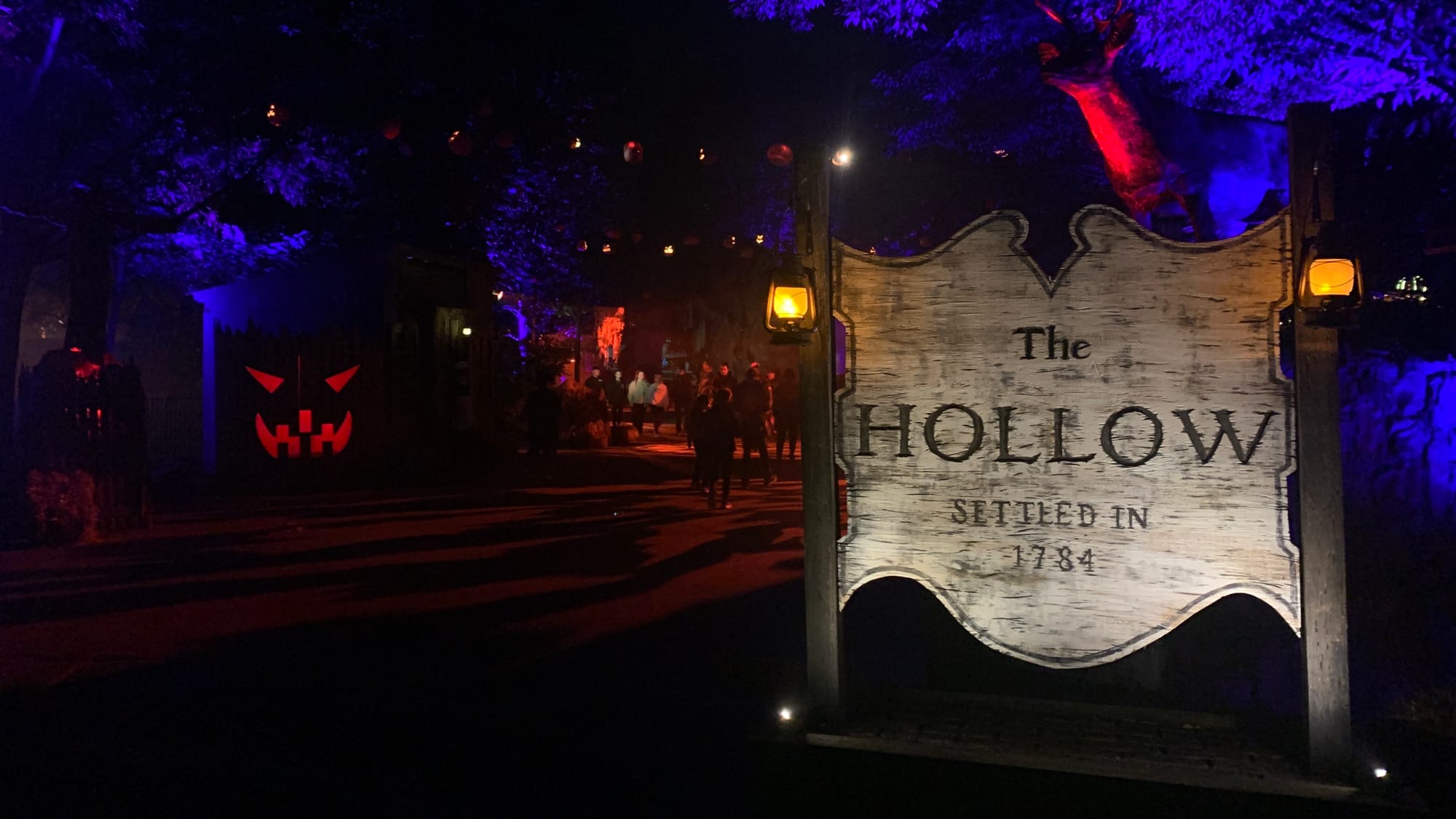 A scare zone at Dorney Park's Halloween Haunt.