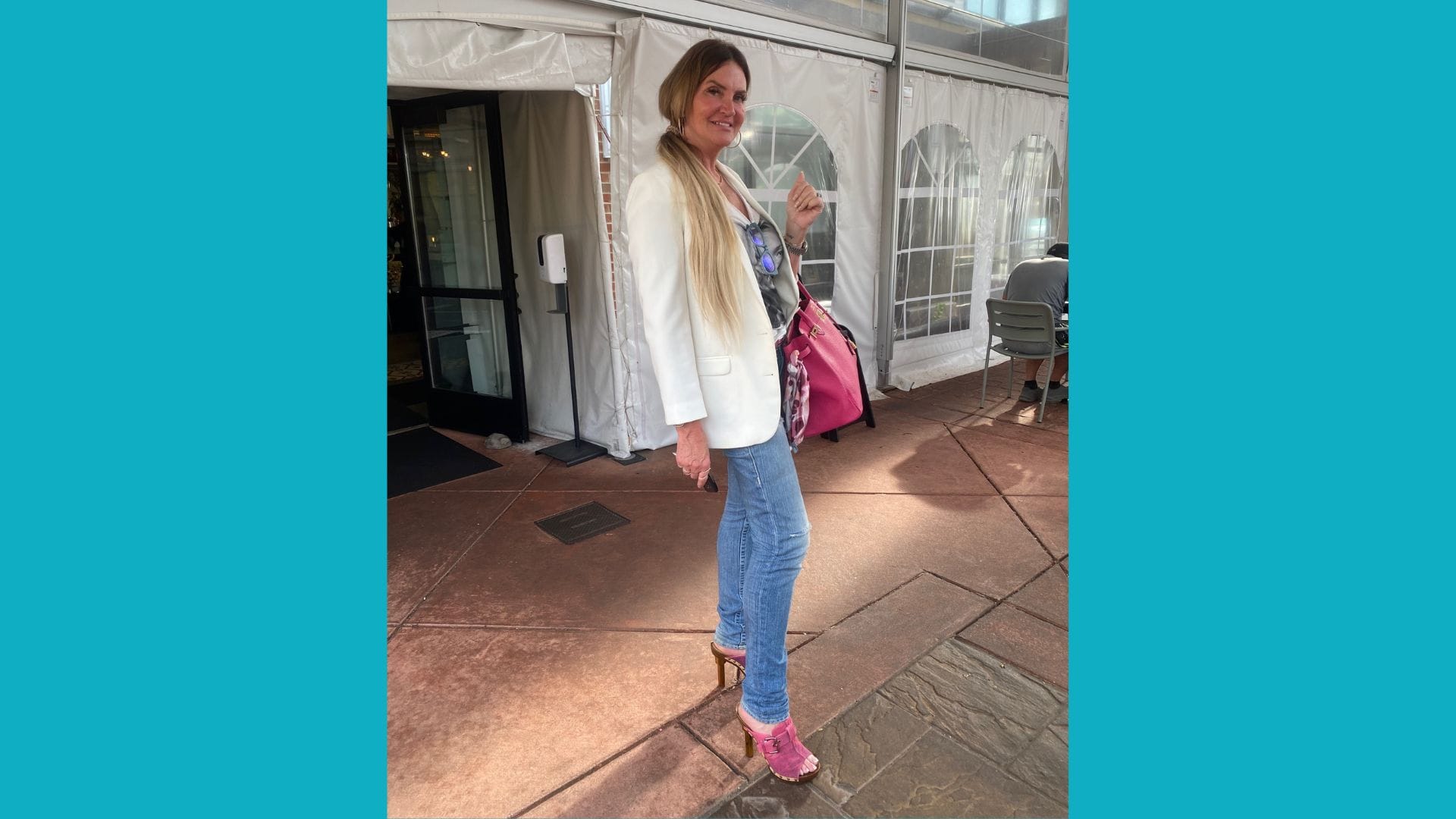 LVHN's Deputy Physician in Chief of the Lehigh Valley Topper Cancer Institute Dr. Lori Alfonse has a pair of pink shoes for e