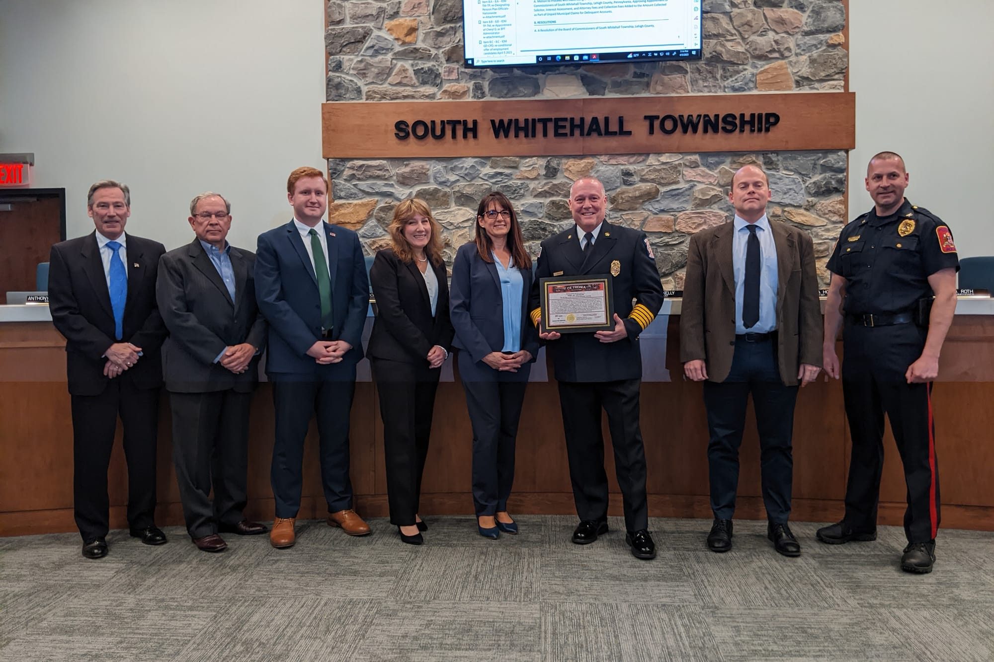 Fire Chief Jay Heicklen of Cetronia Fire Department is retiring after 23 years of service