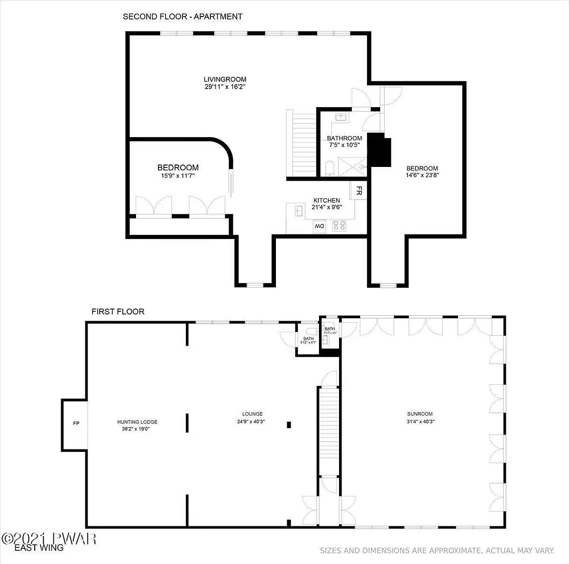 Blueprints of 3015 Barrington Lane from its now-inactive Zillow listing.