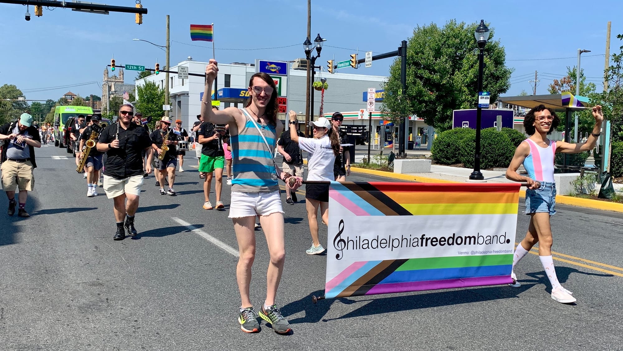 The Philadelphia Freedom Band at the Pride Parade.