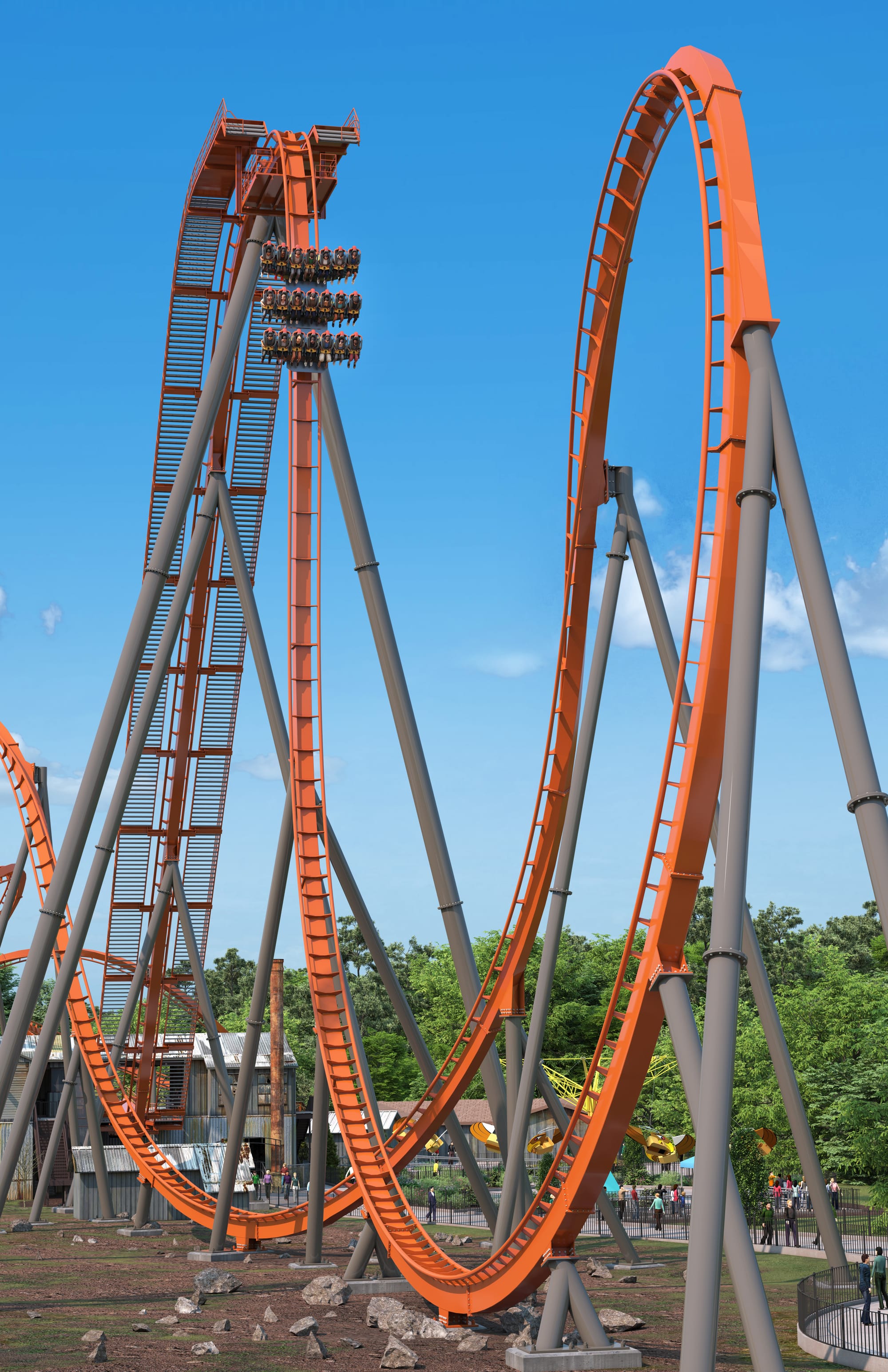 The Iron Menace roller coaster coming to Dorney Park in 2024.