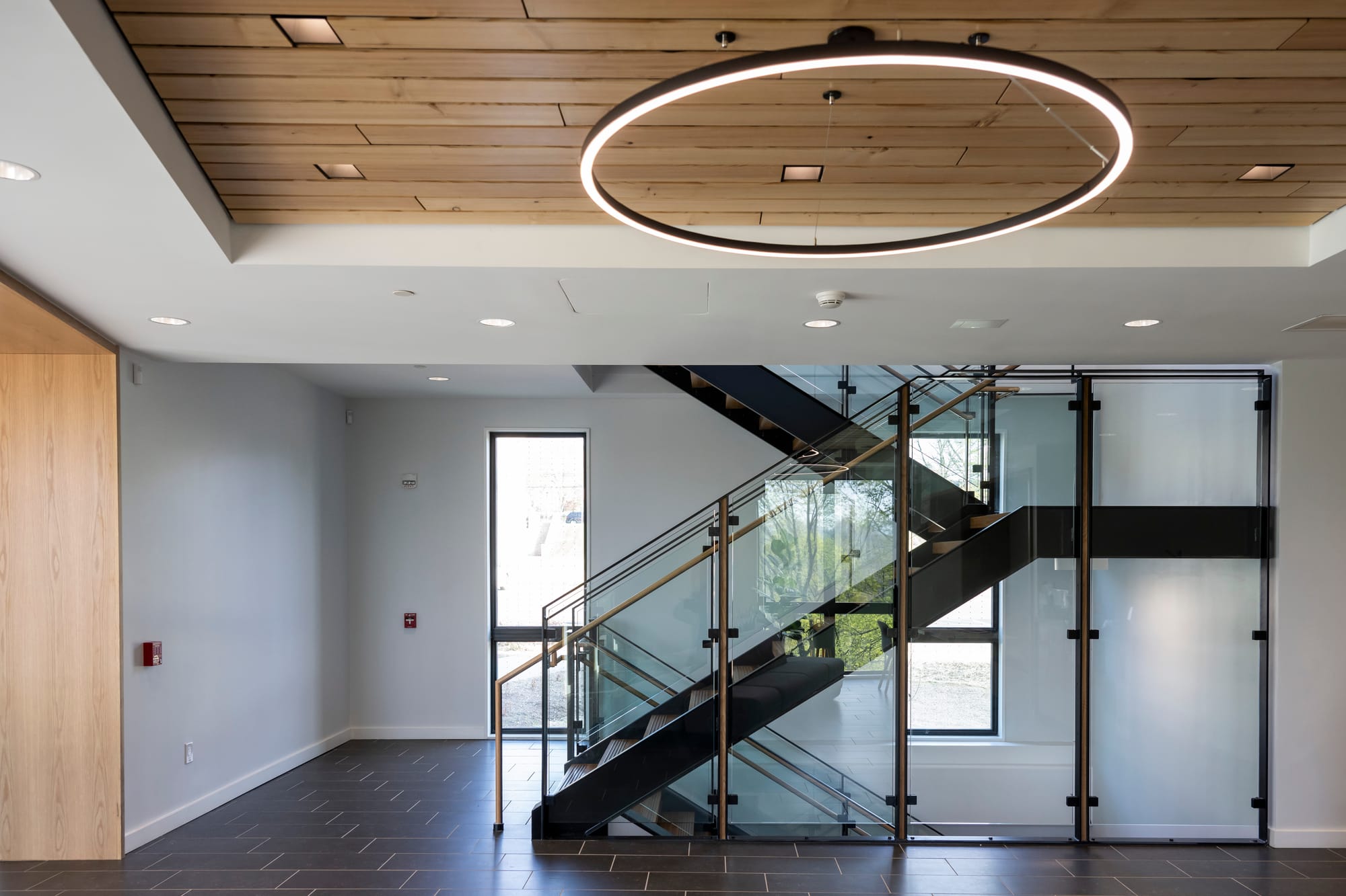 The first new building on Muhlenberg’s campus in more than a decade, the Fahy Commons for Public Engagement and Innovation, 2