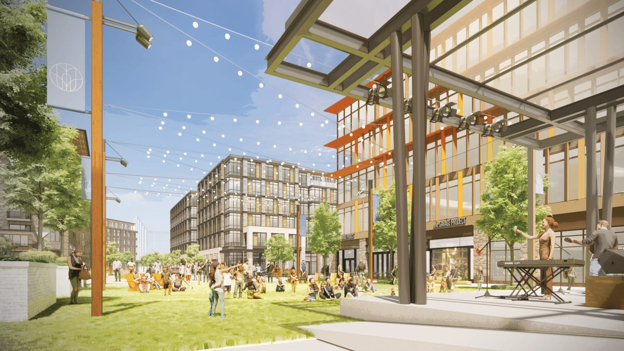 A rendering of the Lehigh Valley Town Center project was shown to the Lower Macungie Township Planning Commission on June 13.