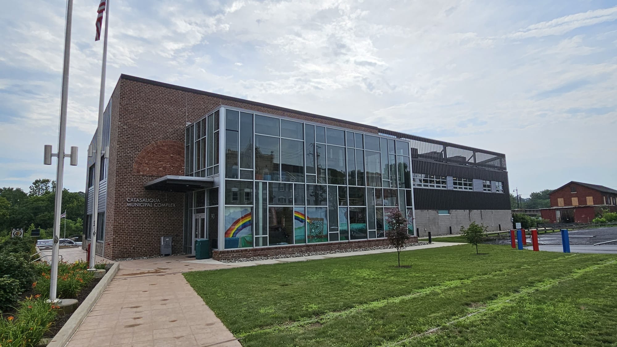 Catasauqua built a new complex for the borough's offices and its police and fire departments on a small portion of the Iron W