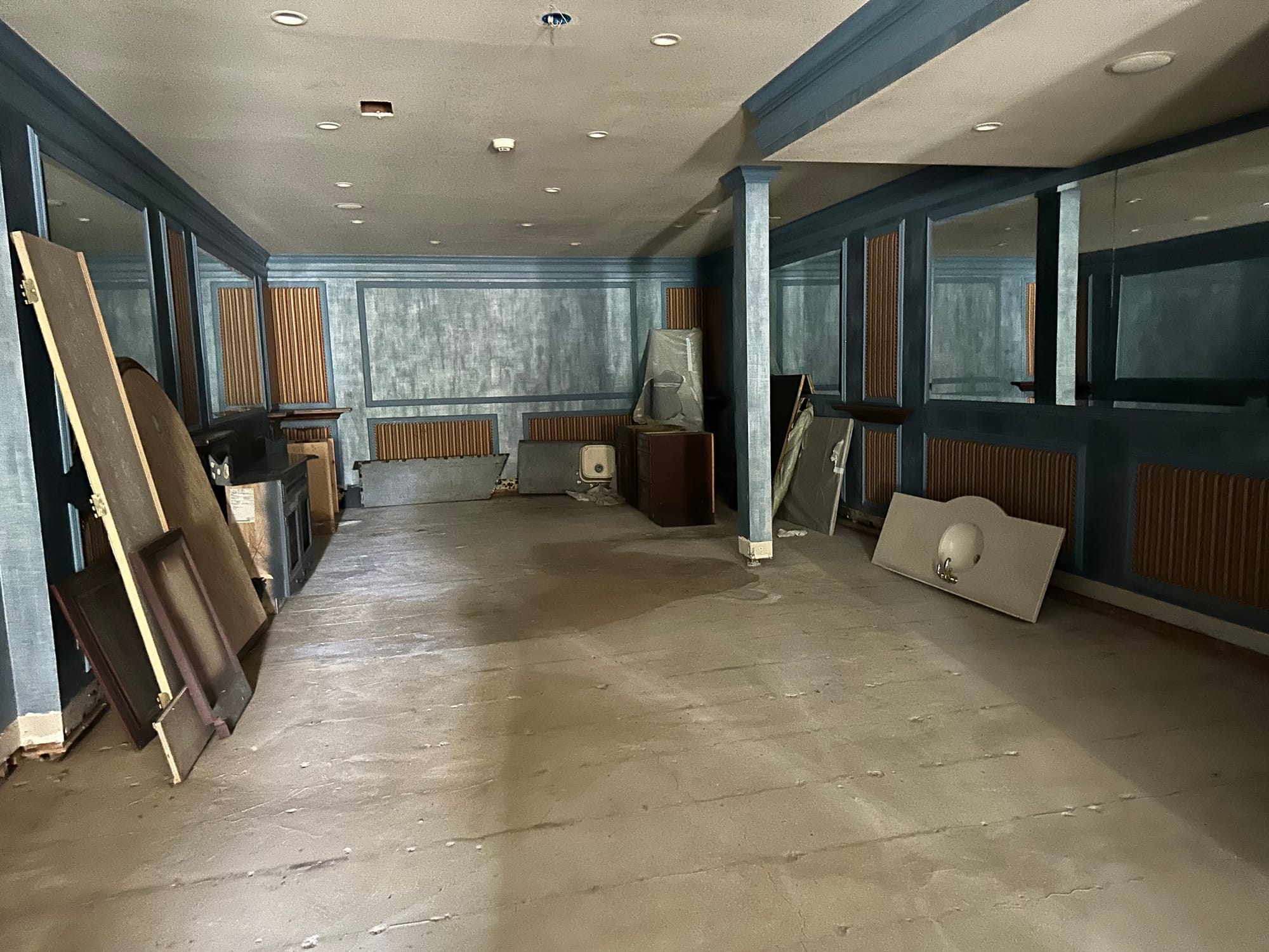 Pictured here is the basement of the mansion at 3015 Barrington Lane in Allentown. It is up for auction until October 16.
