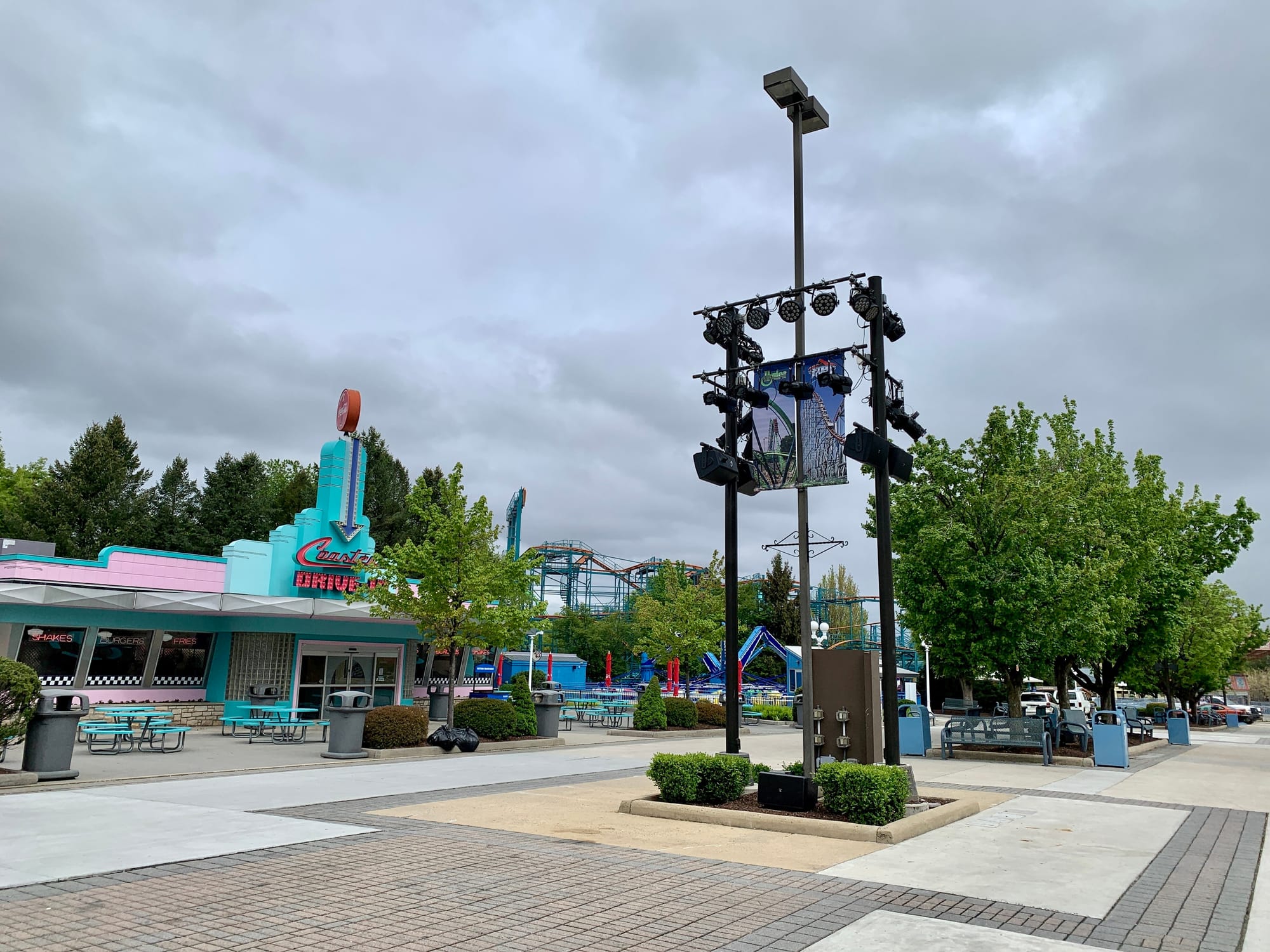 The location of the new permanent main stage at Dorney Park. The park's Public Relations & Communications Manager Ryan Eldred