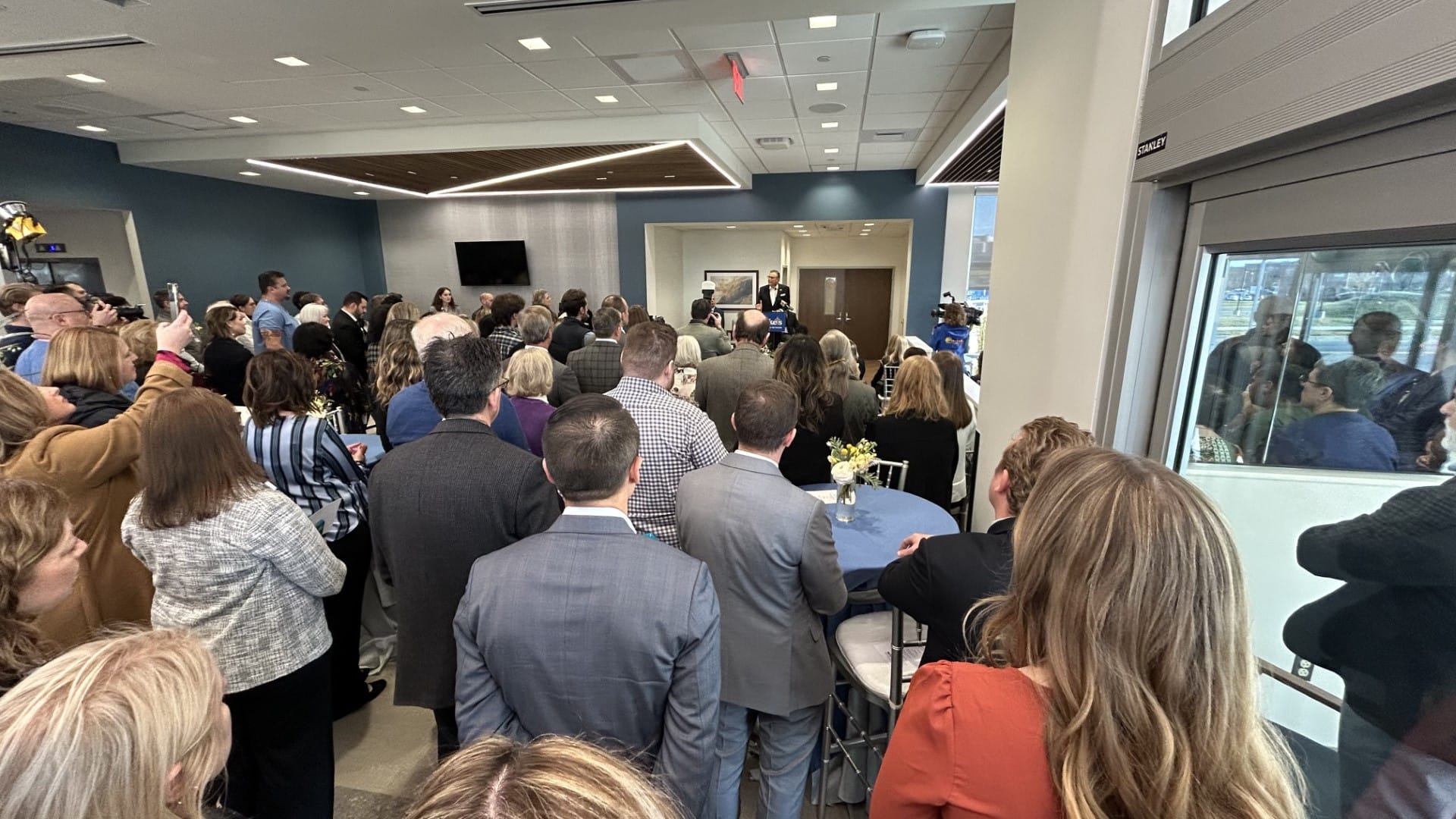 St. Luke’s University Health Network CEO Rick Anderson speaks as the ribbon was cut on the orthopedic hospital.