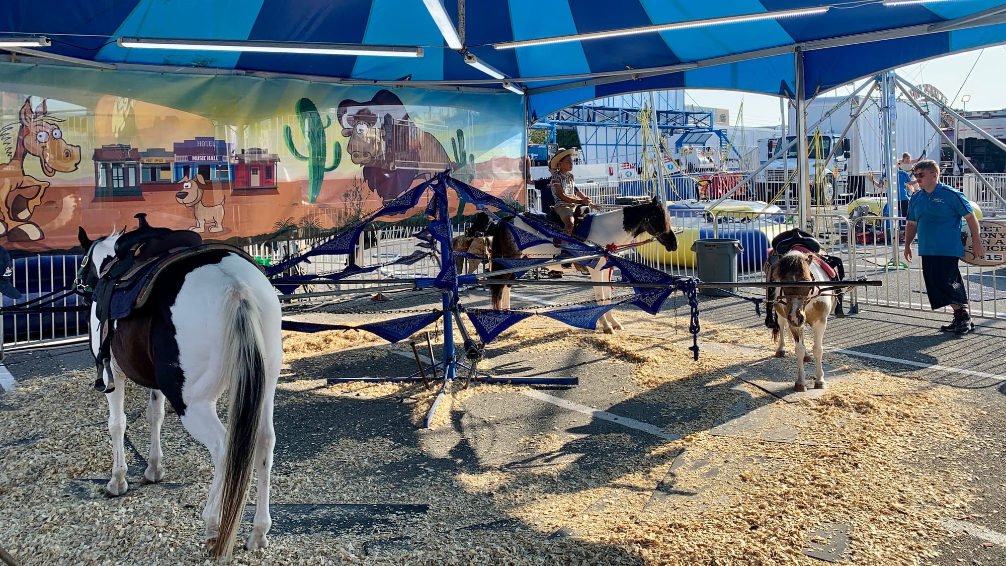 A pony ride at the Great Allentown Fair.