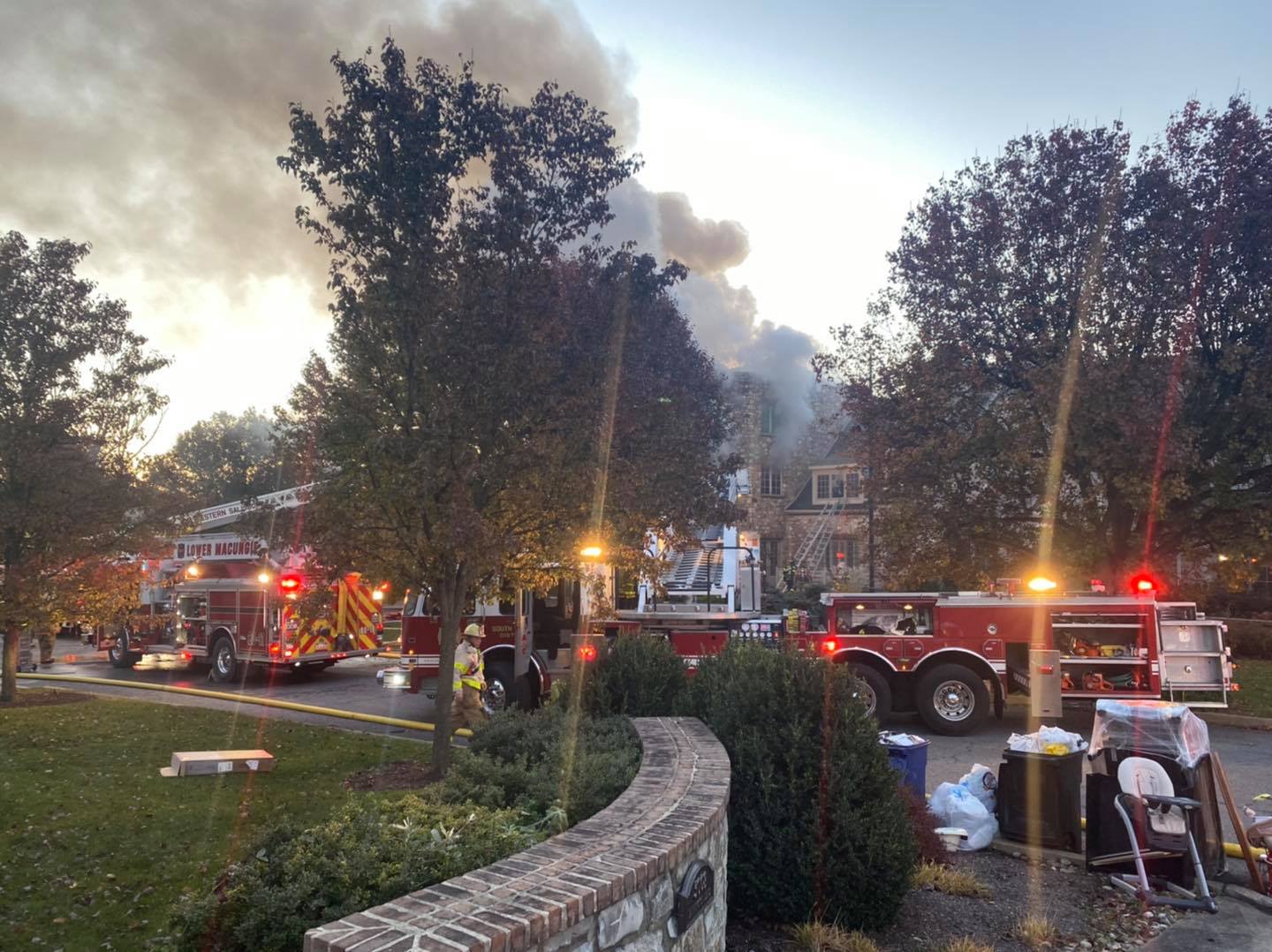 The scene of the 3015 Barrington Lane fire on Nov. 16, 2021.