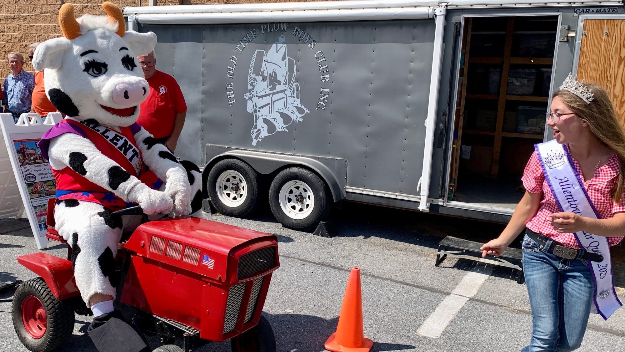 Moodonna participates in the tractor pull competition at the Great Allentown Fair.