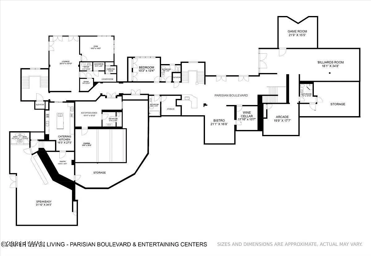 Blueprints of 3015 Barrington Lane from its now-inactive Zillow listing.