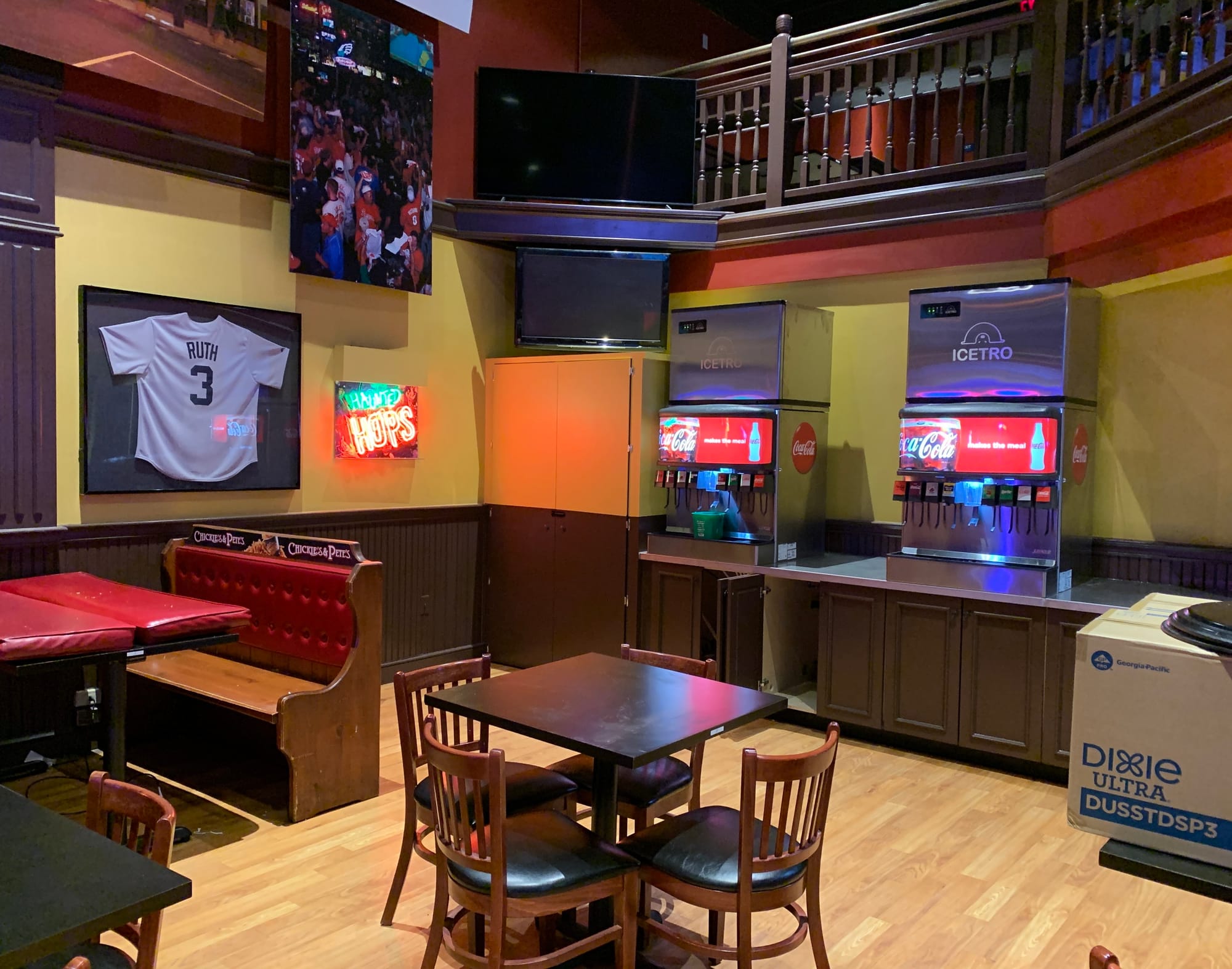 The Chickie's & Pete's location will now have a buzzer system for orders.
