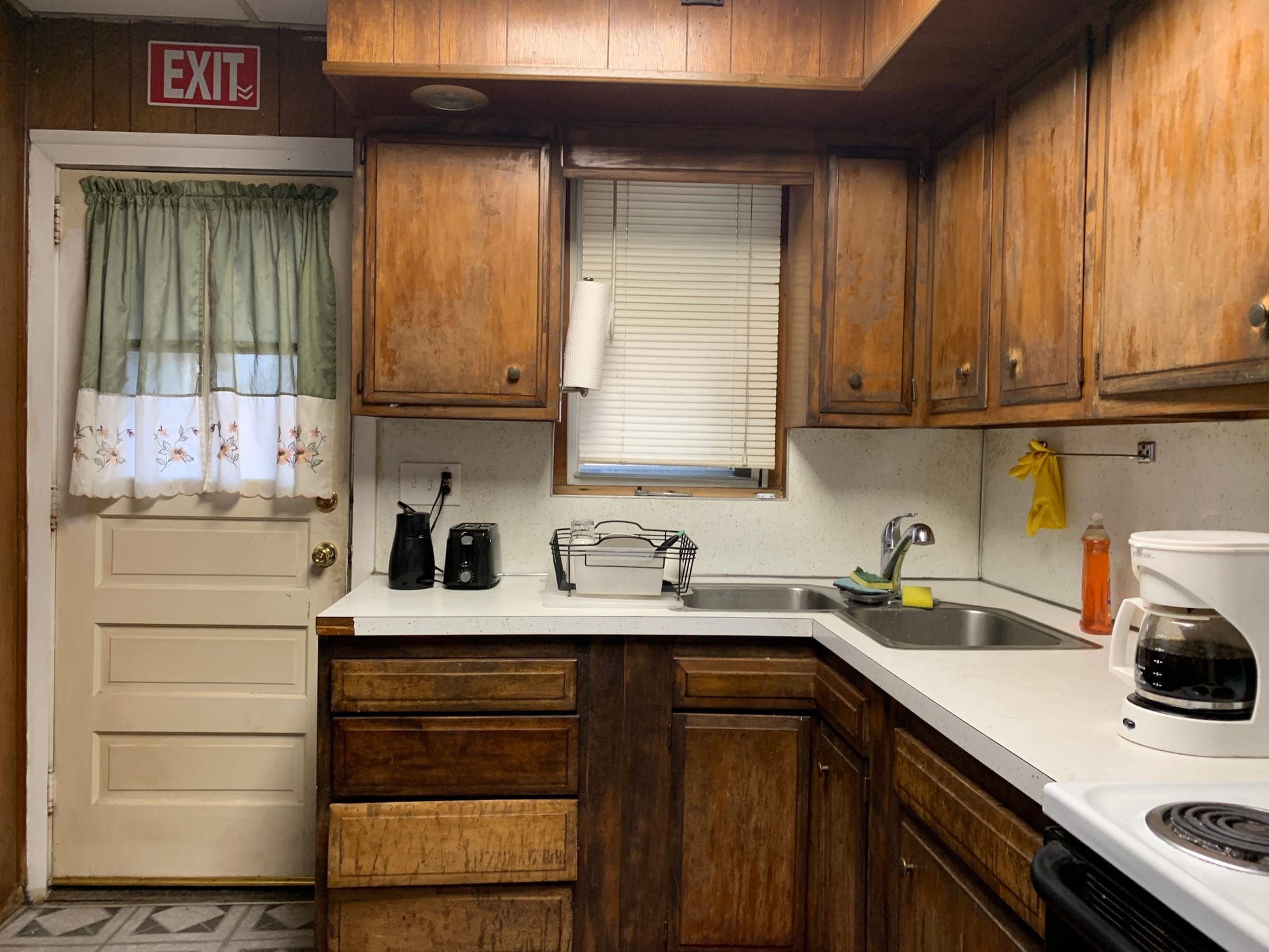 The kitchen of the recovery house.