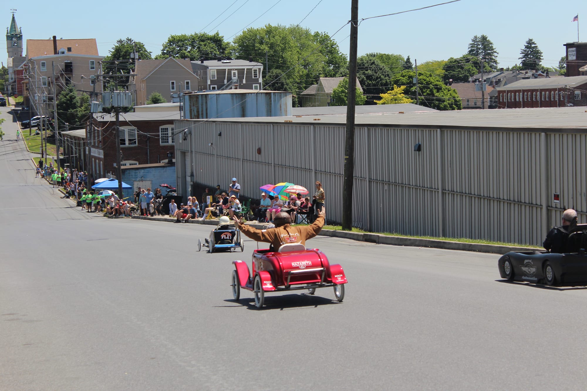 Organizers say 25 cars raced in the 7th iteration of the Nazareth Adult Soap Box Race, putting a spotlight on the area's raci