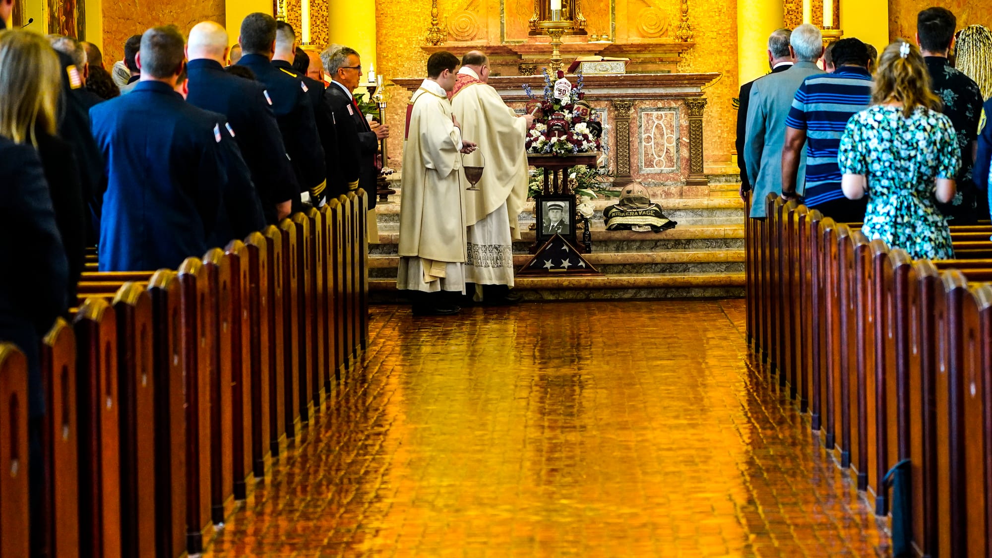 A mass of Christian Burial was held at the Cathedral of S. Catharine of Siena for the late Allentown Fire Department Assistan