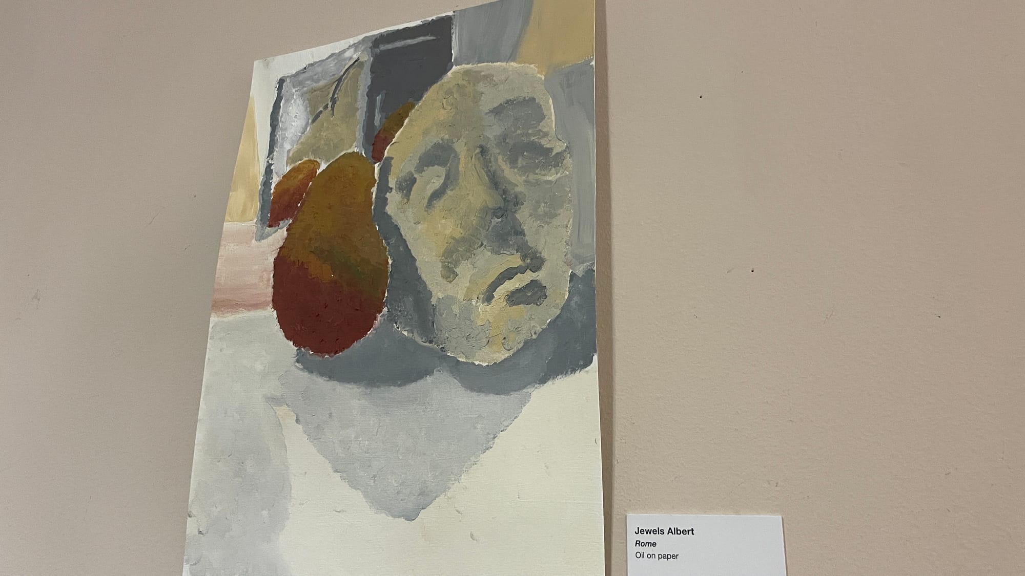 "Rome," oil on paper, from Cedar Crest art student Jewels Albert.