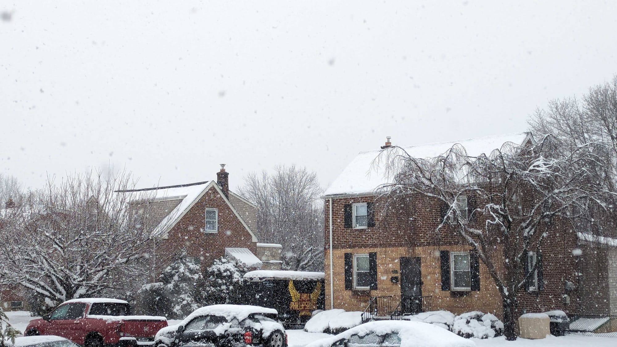 The Midway Manor neighborhood in Allentown received just over 5 inches of snow overnight from Saturday, January 6, 2024 to Su
