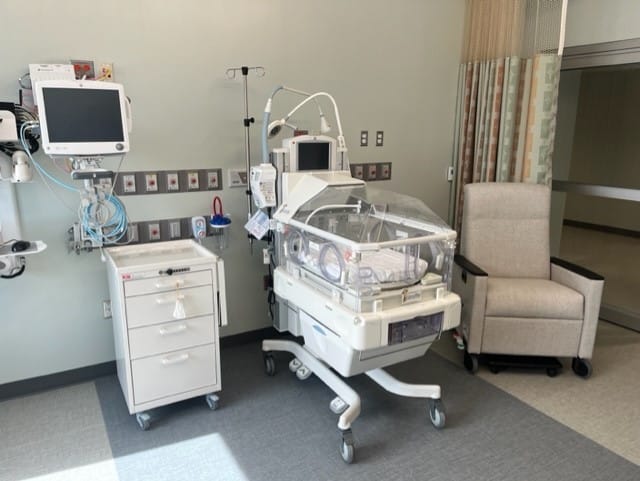 A NICU room at St. Luke’s University Health Network Women and Babies Pavilion and Oncology center.