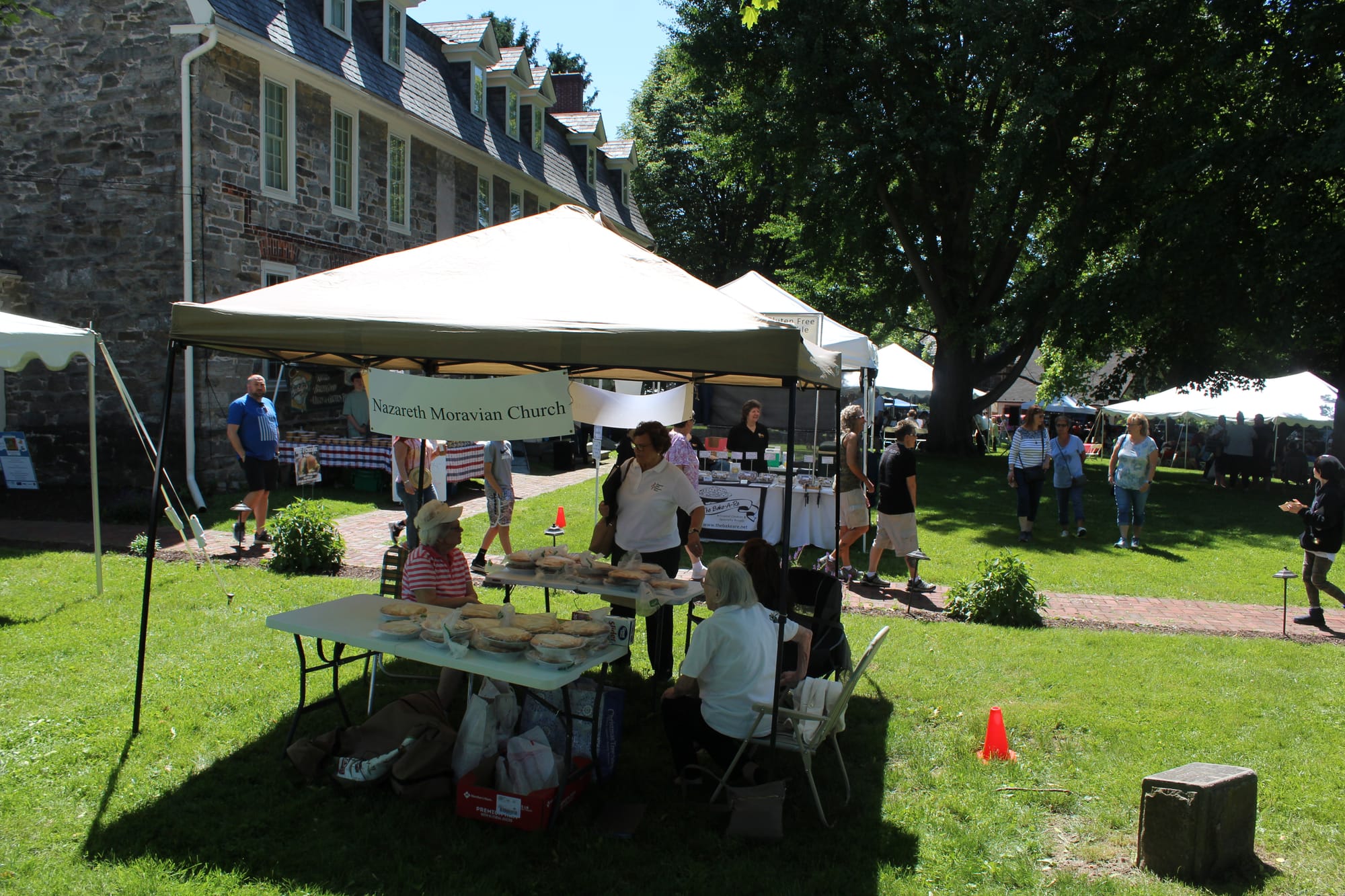 46th Annual Arts & Crafts Festival brought many visitors to the lawn of the Moravian Historical Society in Nazareth