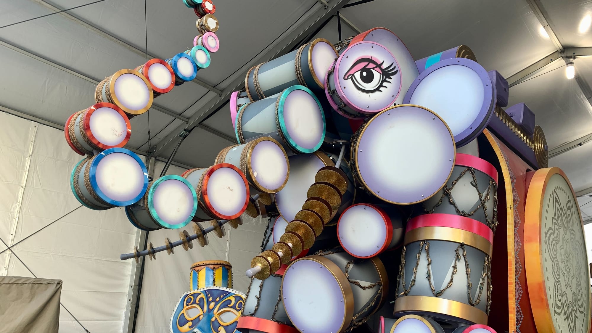 One of the parade floats of Dorney Park's Grand Carnivale.