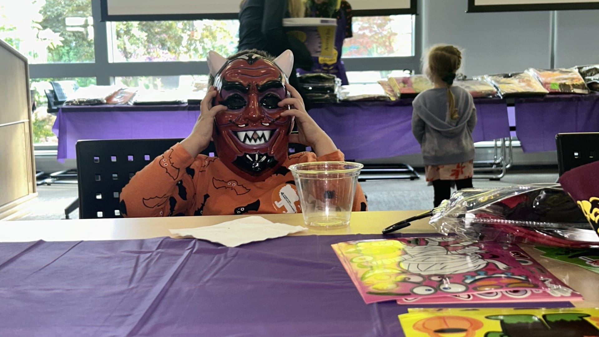 Henry Serfas, age 4, attends Lehigh Valley Health Network's annual Halloween party at Reilly Children's Hospital.