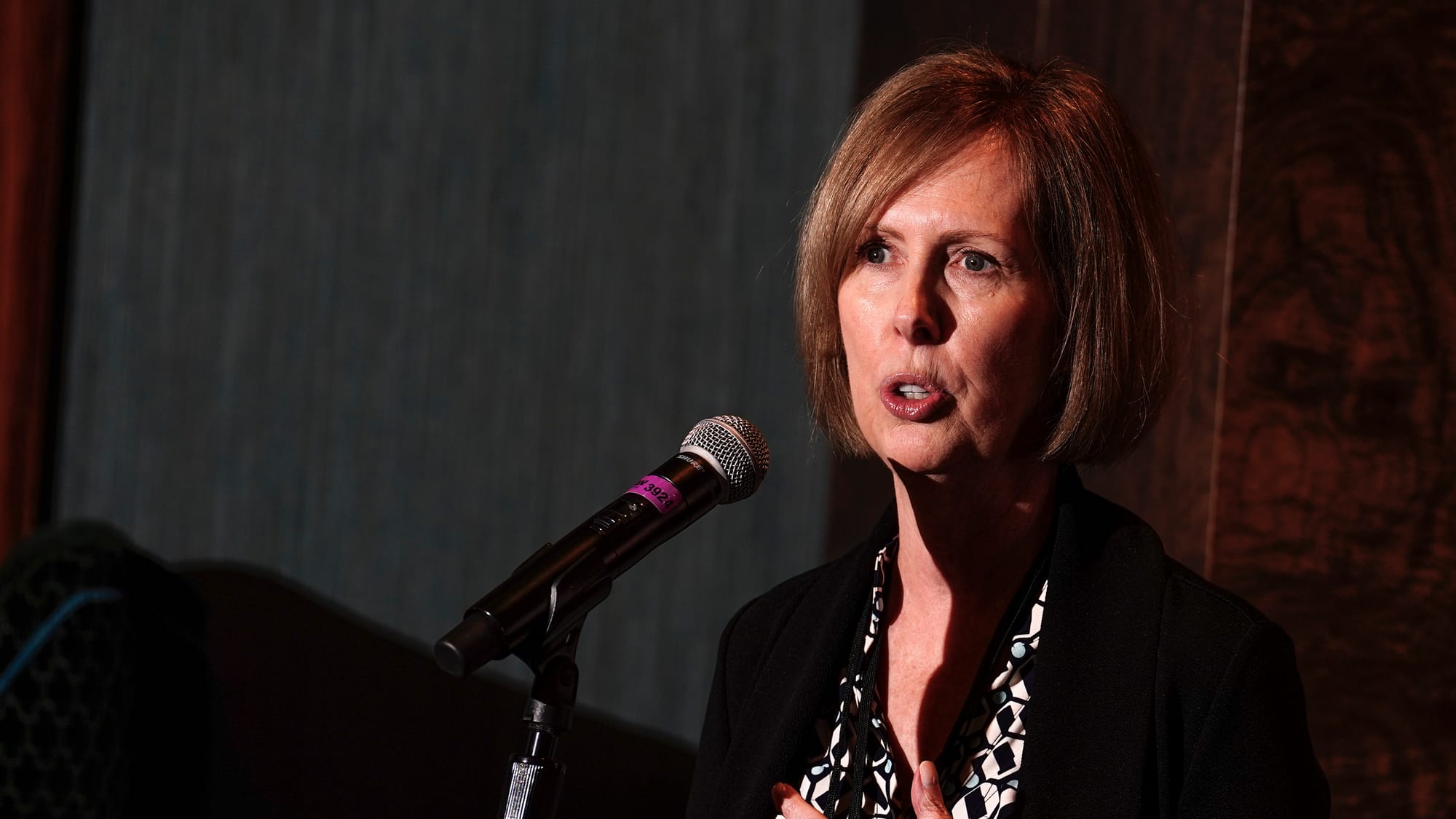 Kathy McCracken, General Manager, Wind Creek Bethlehem, speaks Thursday. Wind Creek Hotel and Resort, Bethlehem, shows off $1
