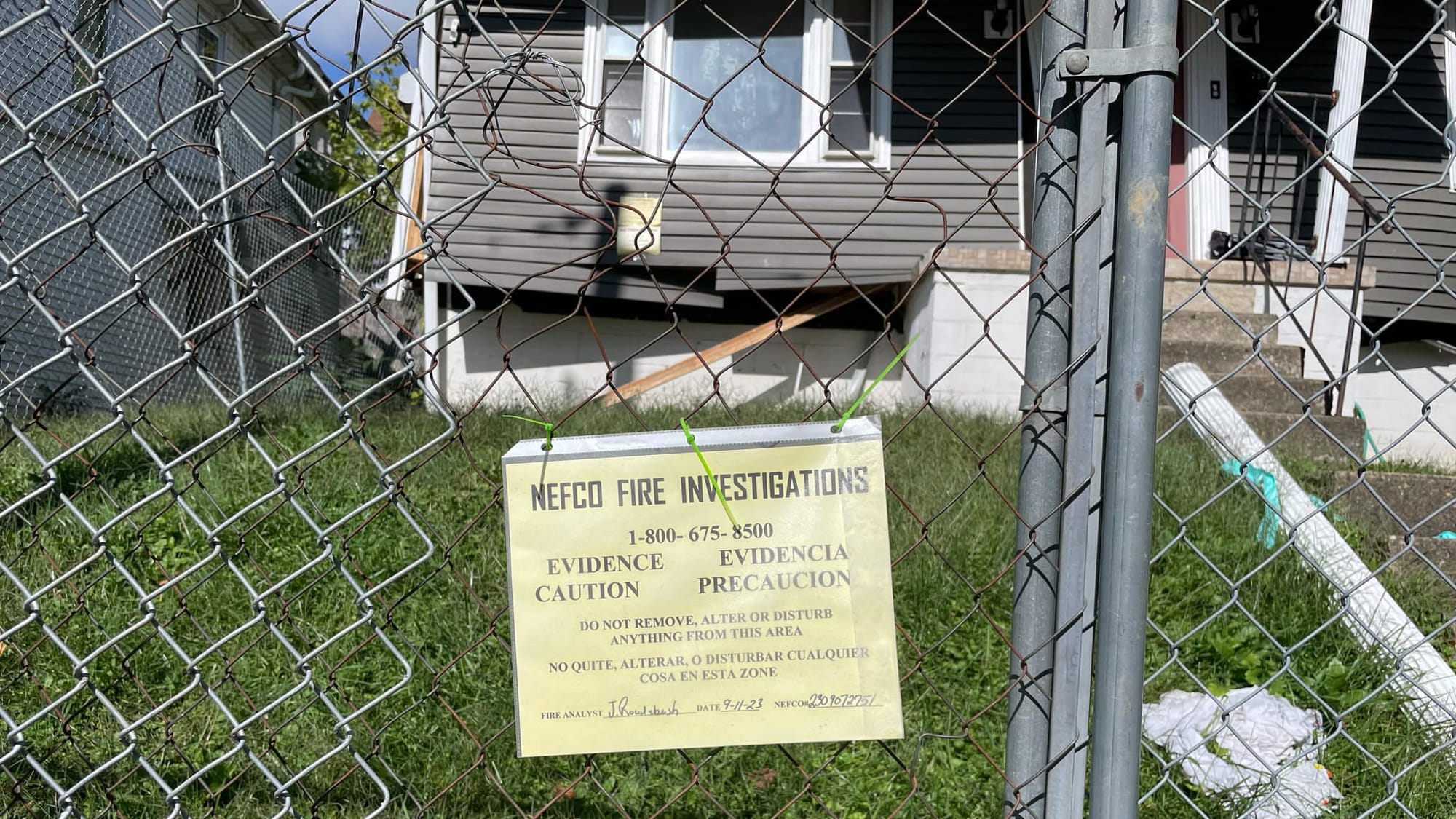 The home that once stood at 727 Wells Street in Morgantown, West Virginia. Bethlehem resident and WVU student Carly Grozier d