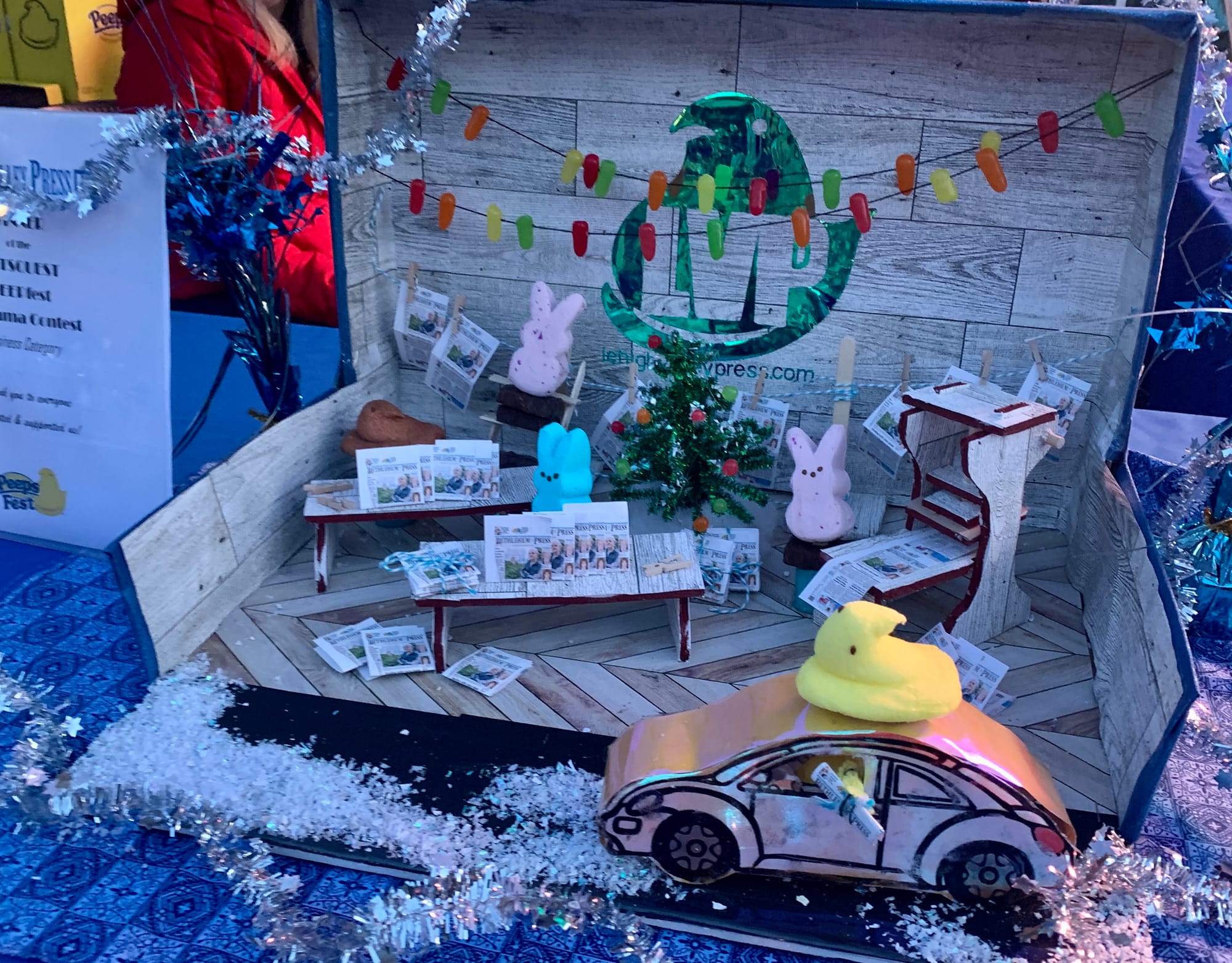 The Lehigh Valley Press' diorama won in the business category for the Lehigh Valley Peeps Diorama Competition.