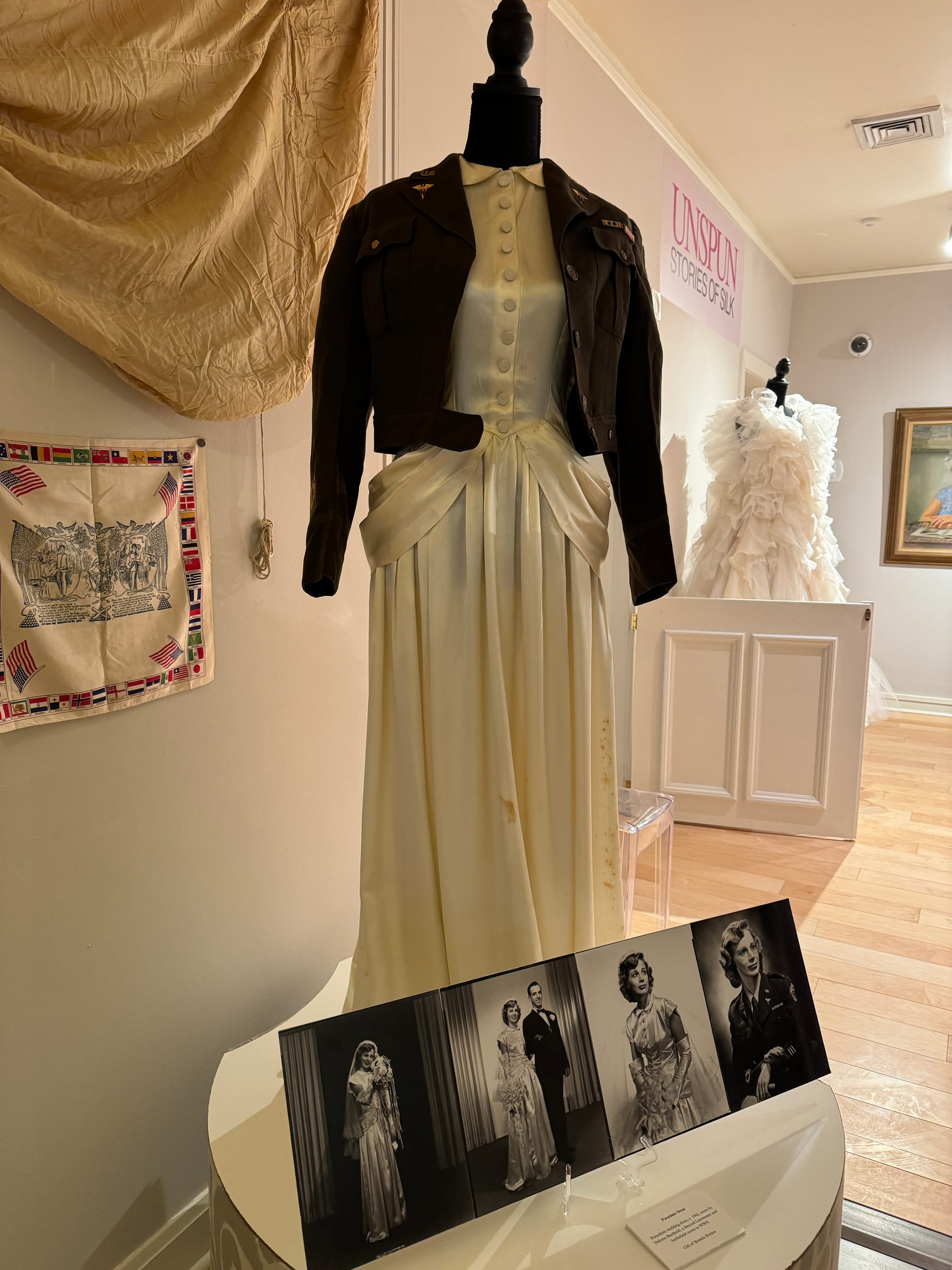 Items in the silk exhibit in Bethlehem museums