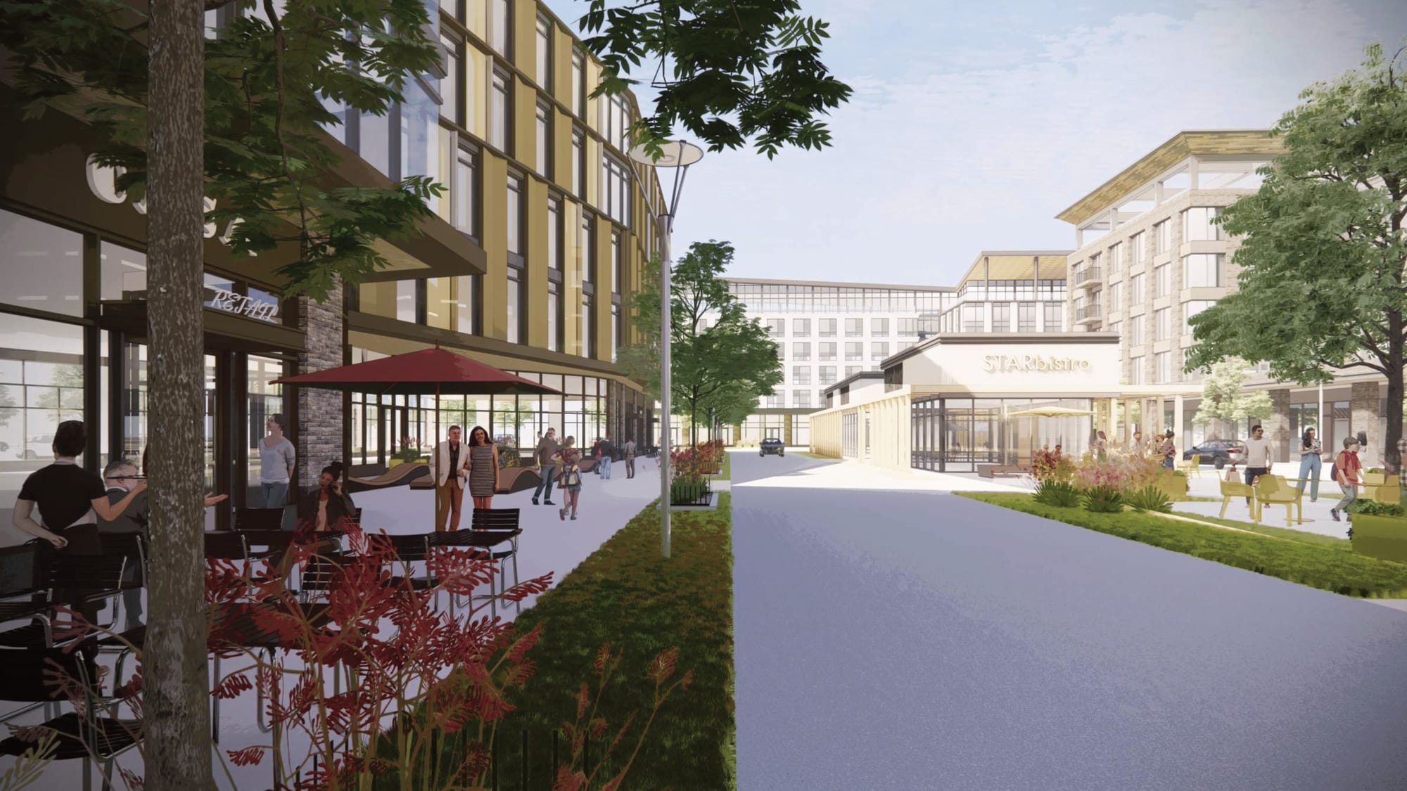 A rendering of the Lehigh Valley Town Center project was shown to the Lower Macungie Township Planning Commission on June 13.
