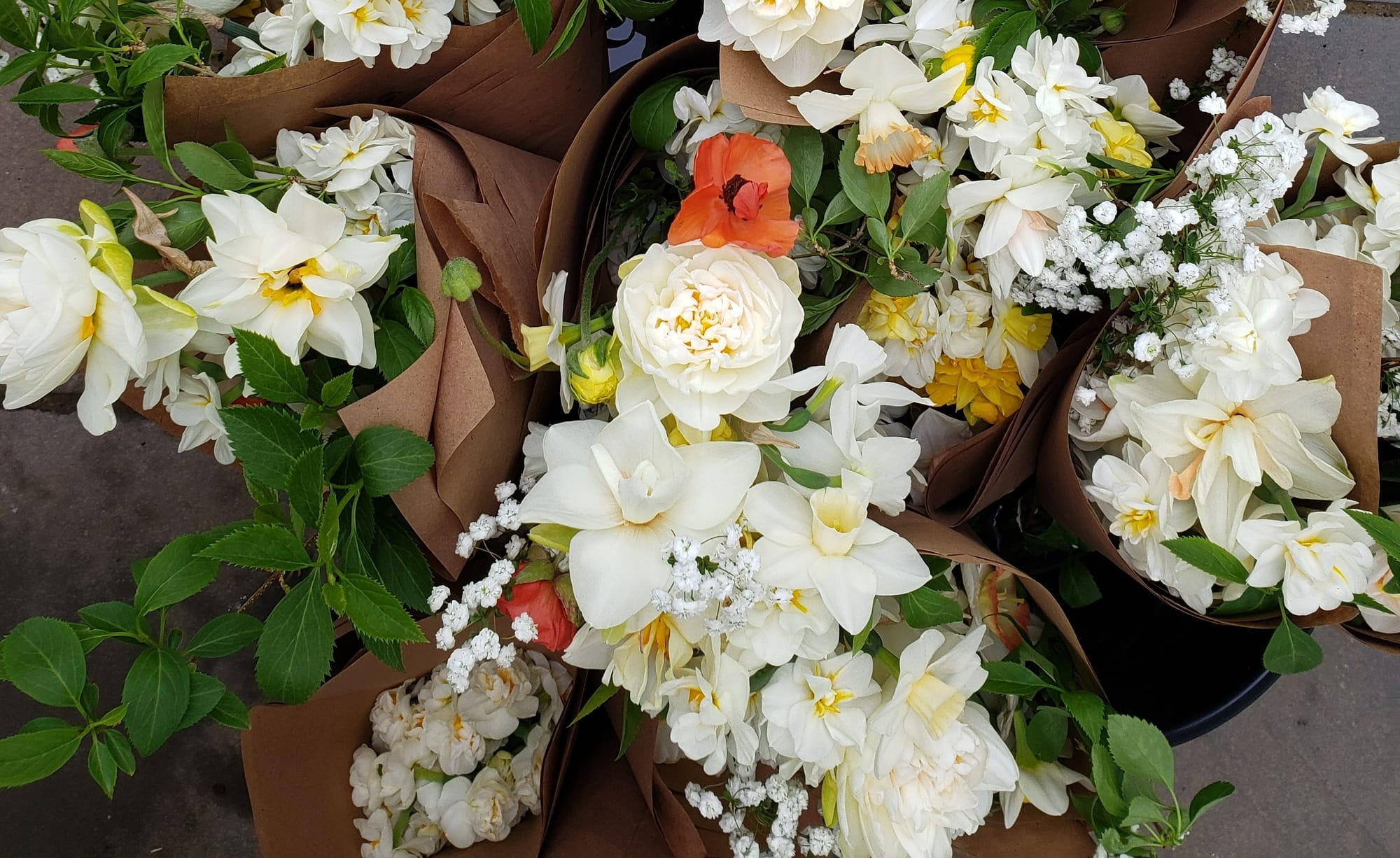 Flower CSA bouquets from Rising Hill Farm in Quakertown