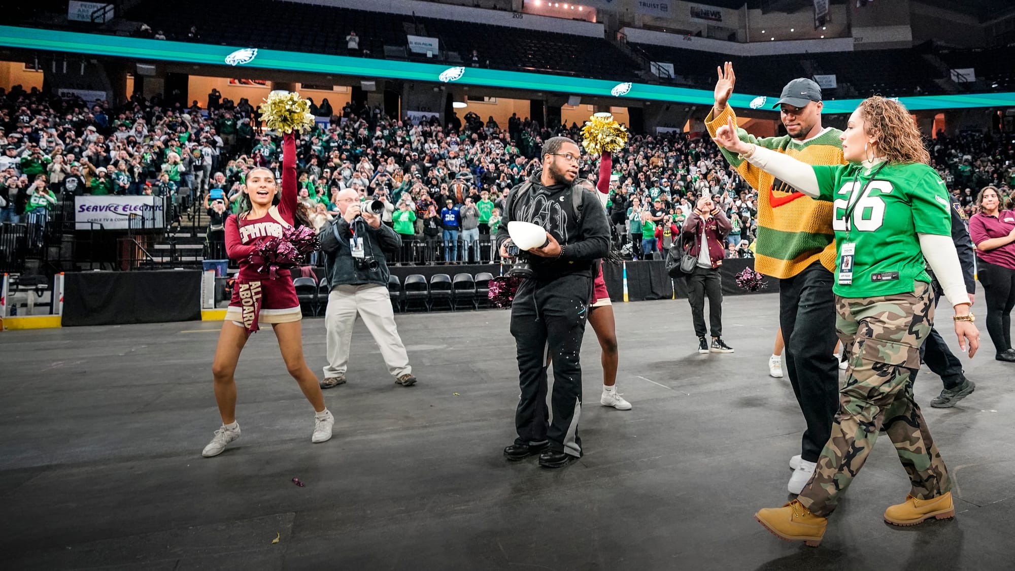 A Lehigh Valley celebration for Philadelphia Eagles running back Saquon Barkley was held at PPL Center in Allentown, Pa. on S