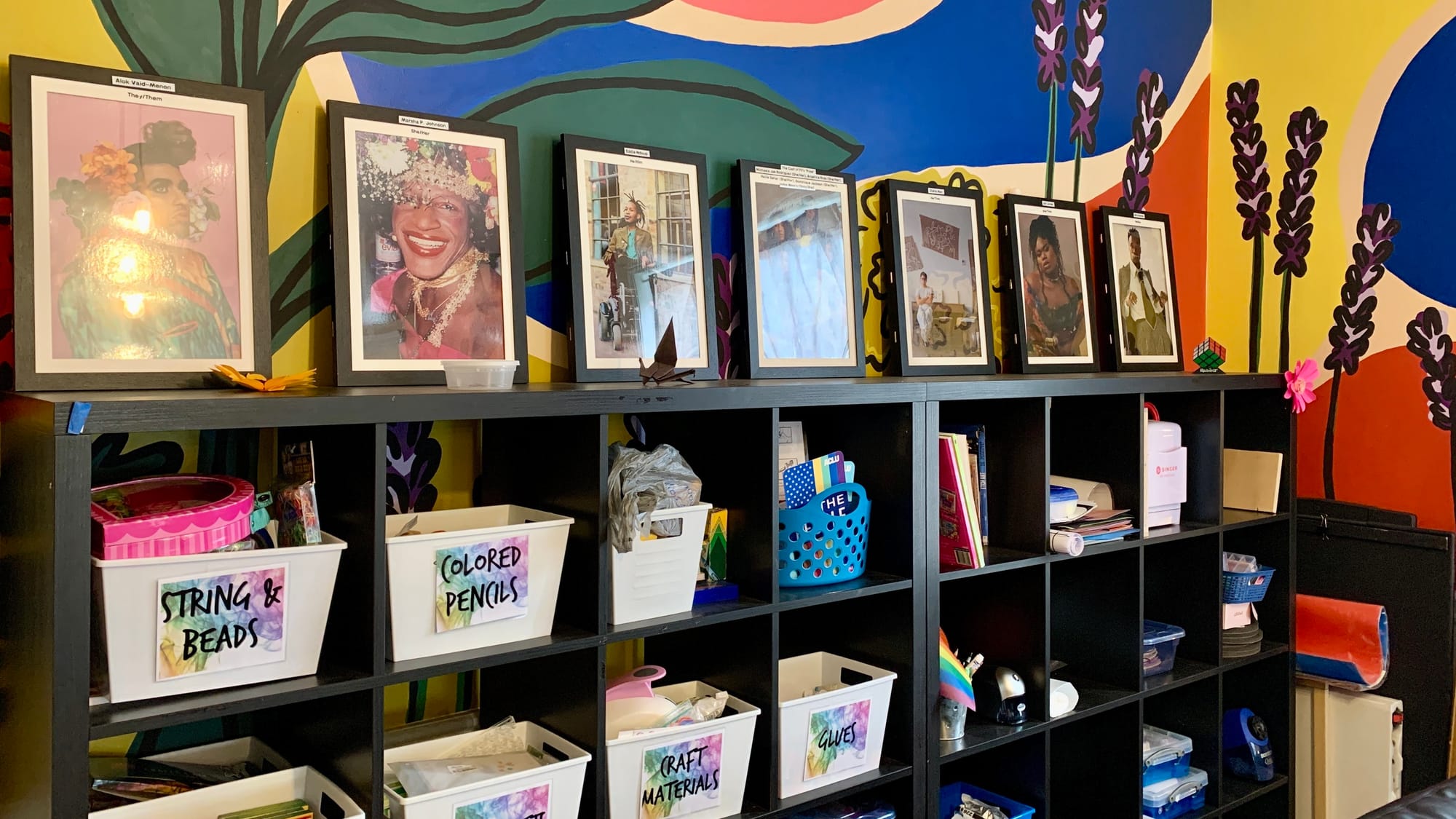 Craft supplies at Silk Lehigh Valley's new location.