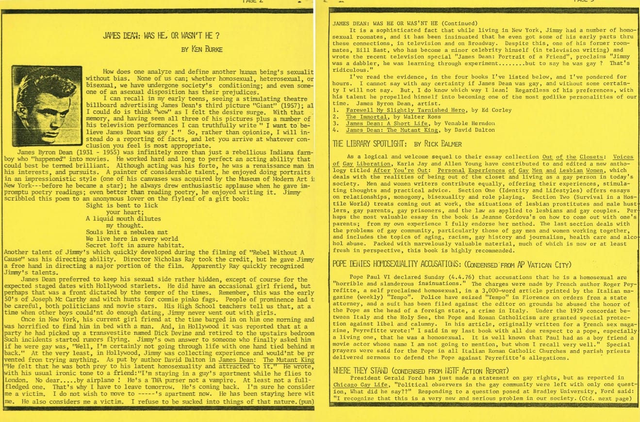 An excerpt from the April 1976 edition of Le-Hi-Ho's newsletter