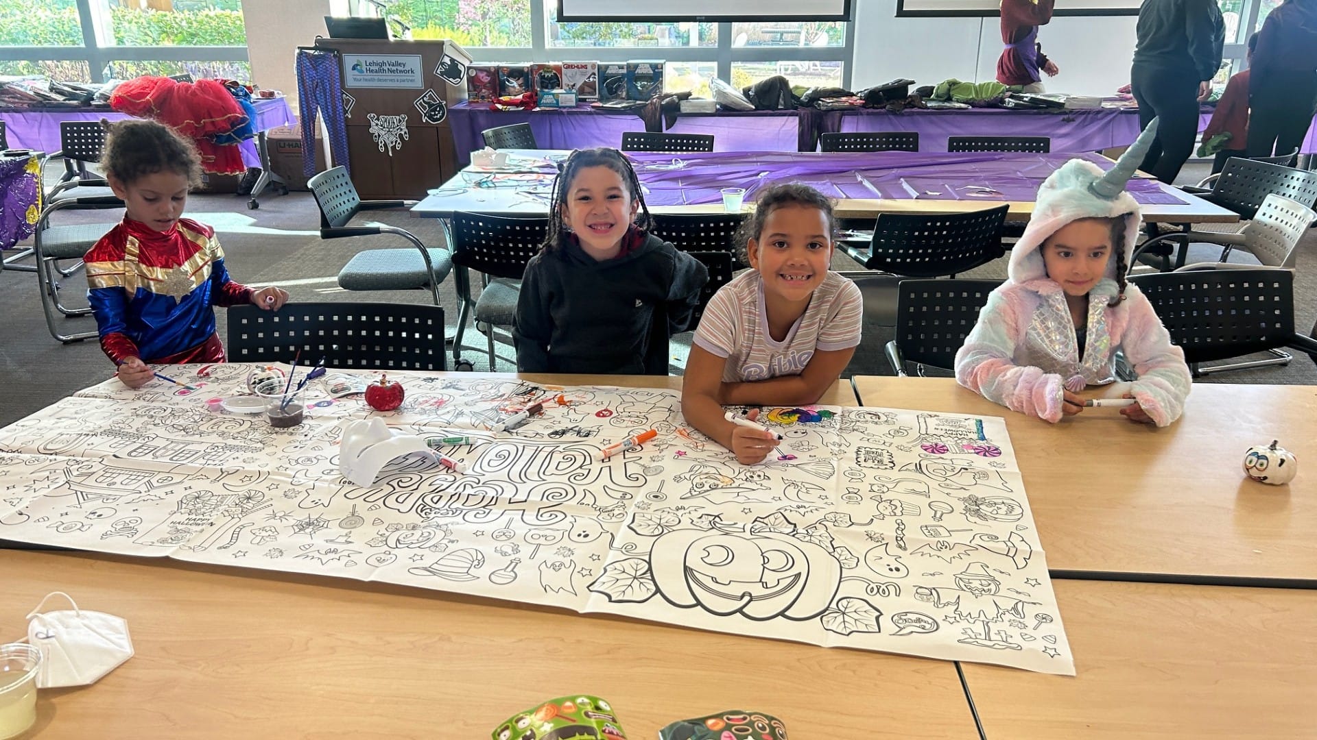 Lehigh Valley Health Network teamed up with Spirit Halloween for their annual Halloween party. More than 200 children came to