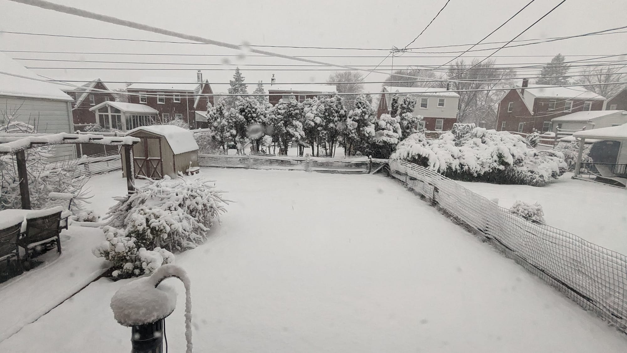 Heavy snow blankets the Allentown area early Tuesday morning, Feb. 13, 2024.